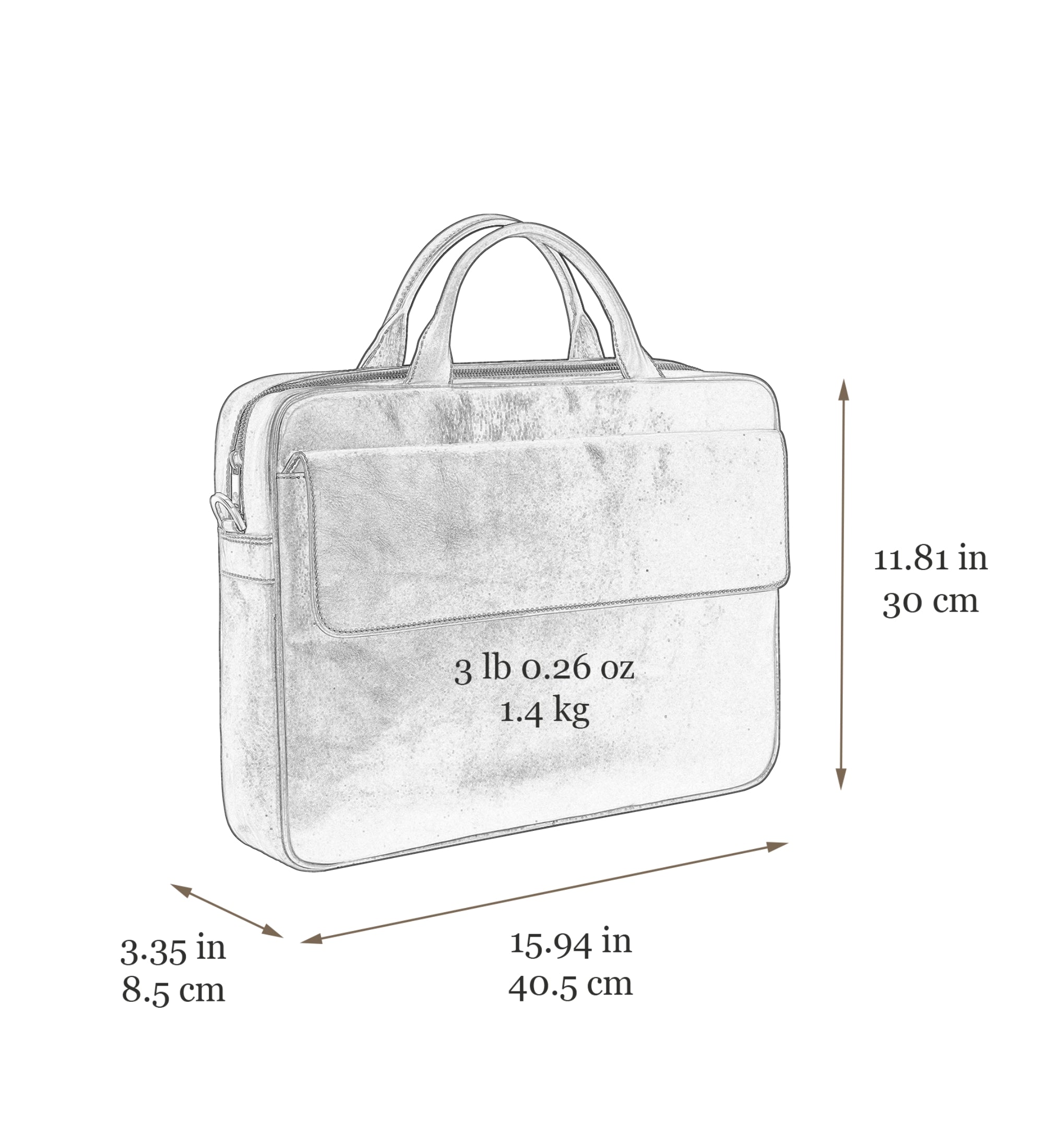 Sacoche pour ordinateur portable en cuir The Sheltering Sky