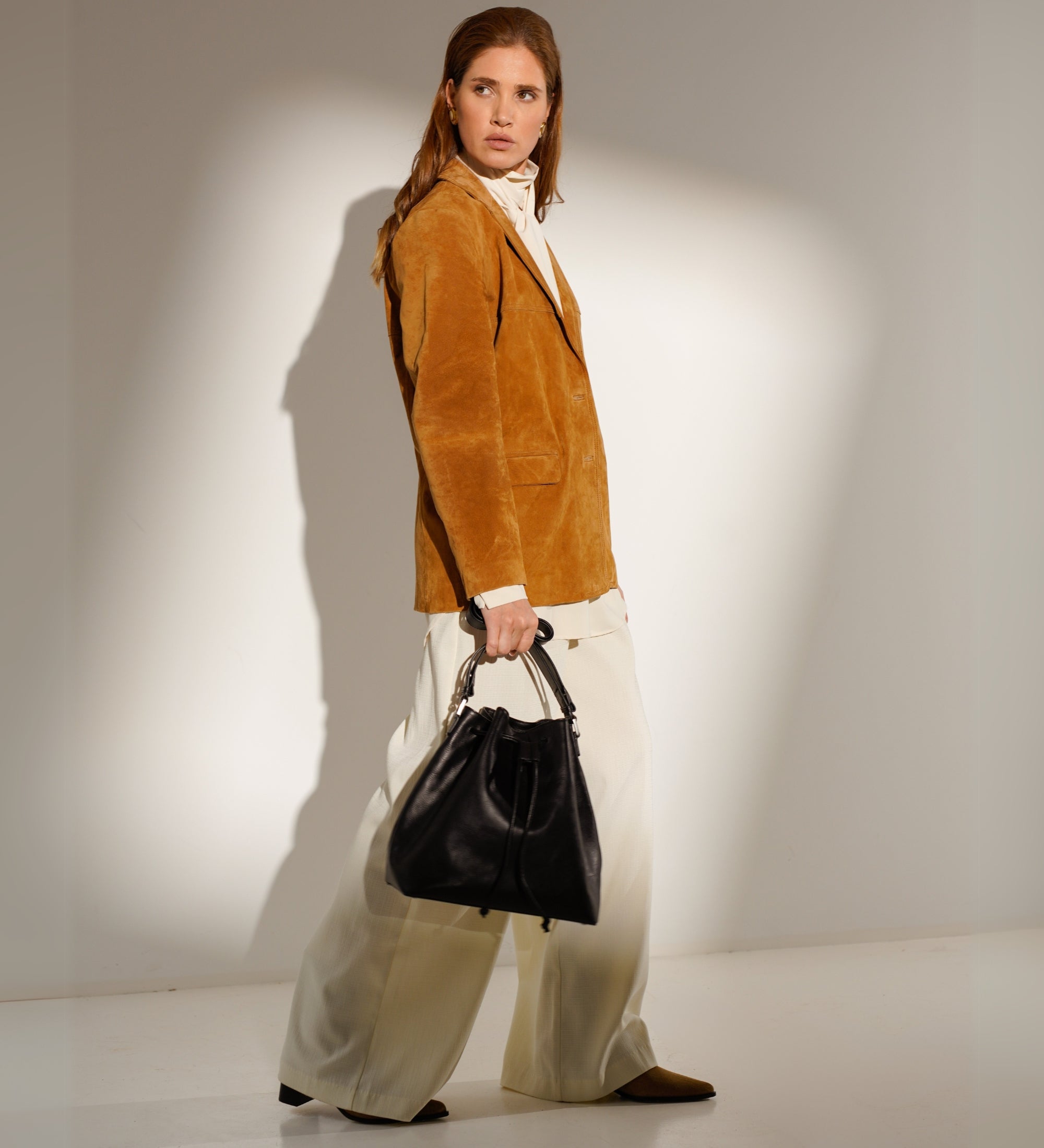 Sac seau en cuir pour femme Sybil