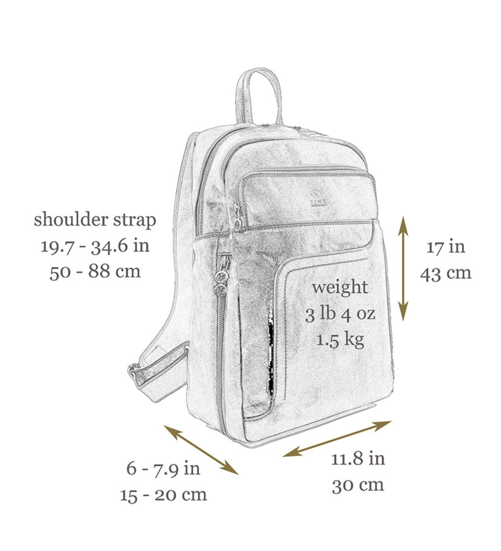 Grand sac à dos en cuir L.A. Confidential