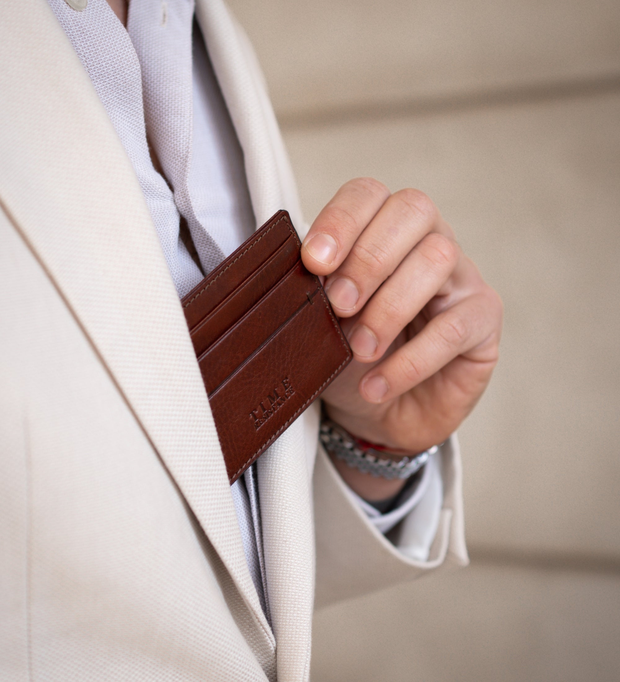 Porte-cartes en cuir Fireflies