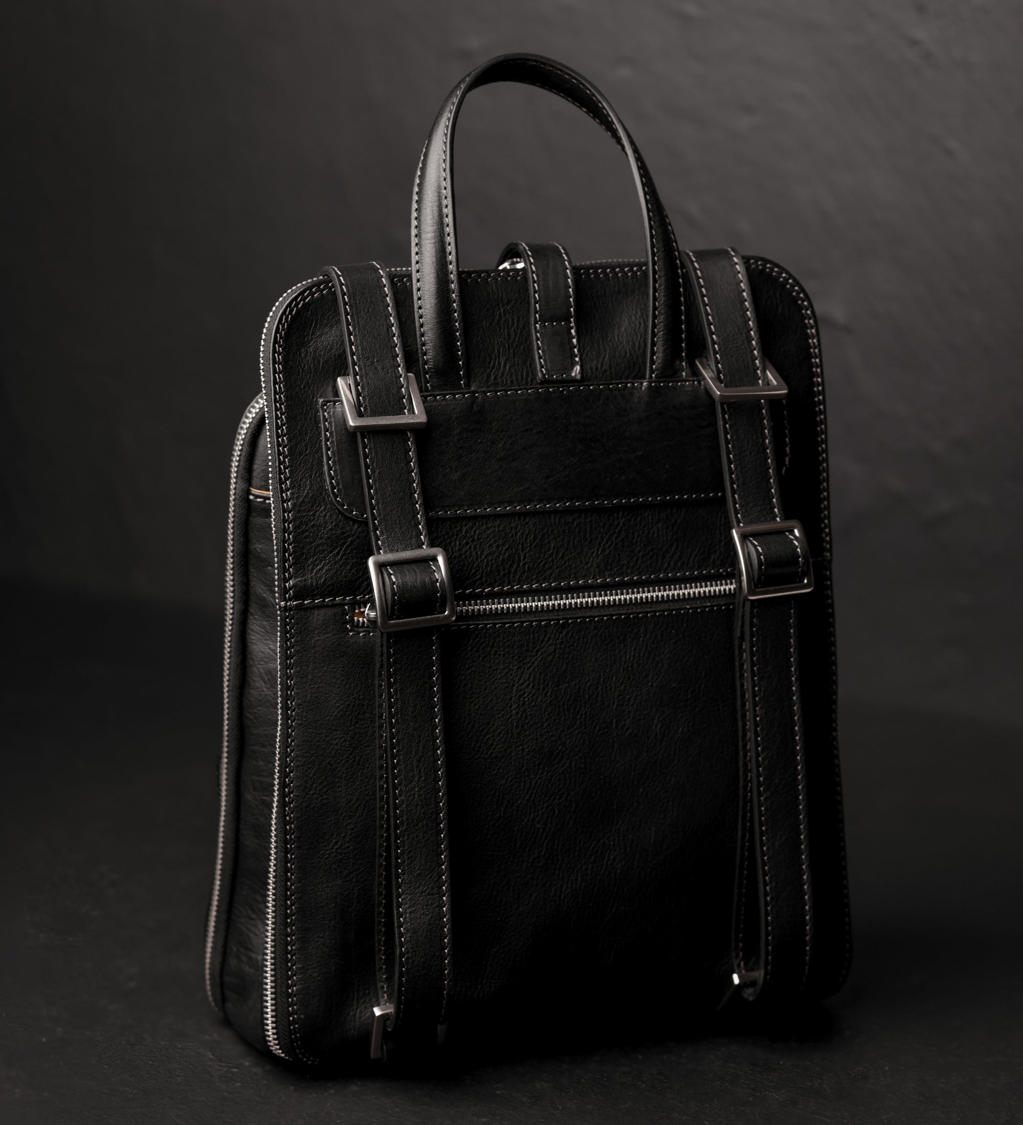 Sac à dos convertible à bandoulière en cuir pour femme Clarissa