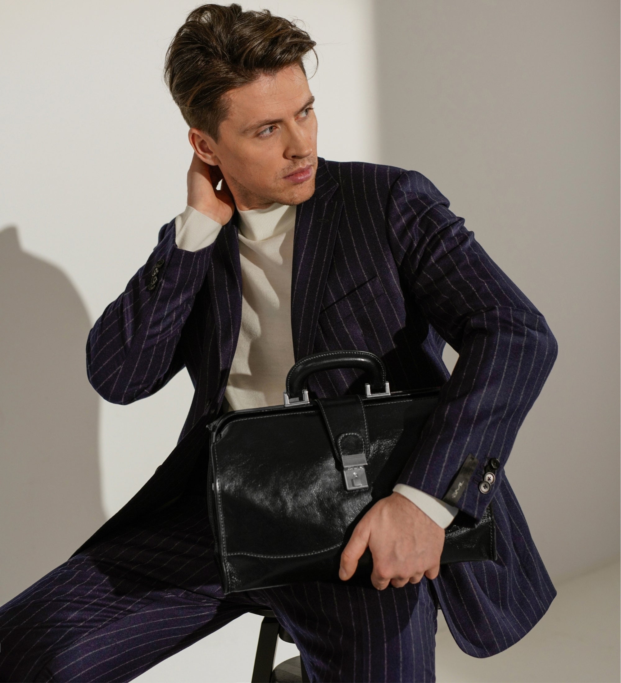 Petit sac de docteur en cuir David Copperfield