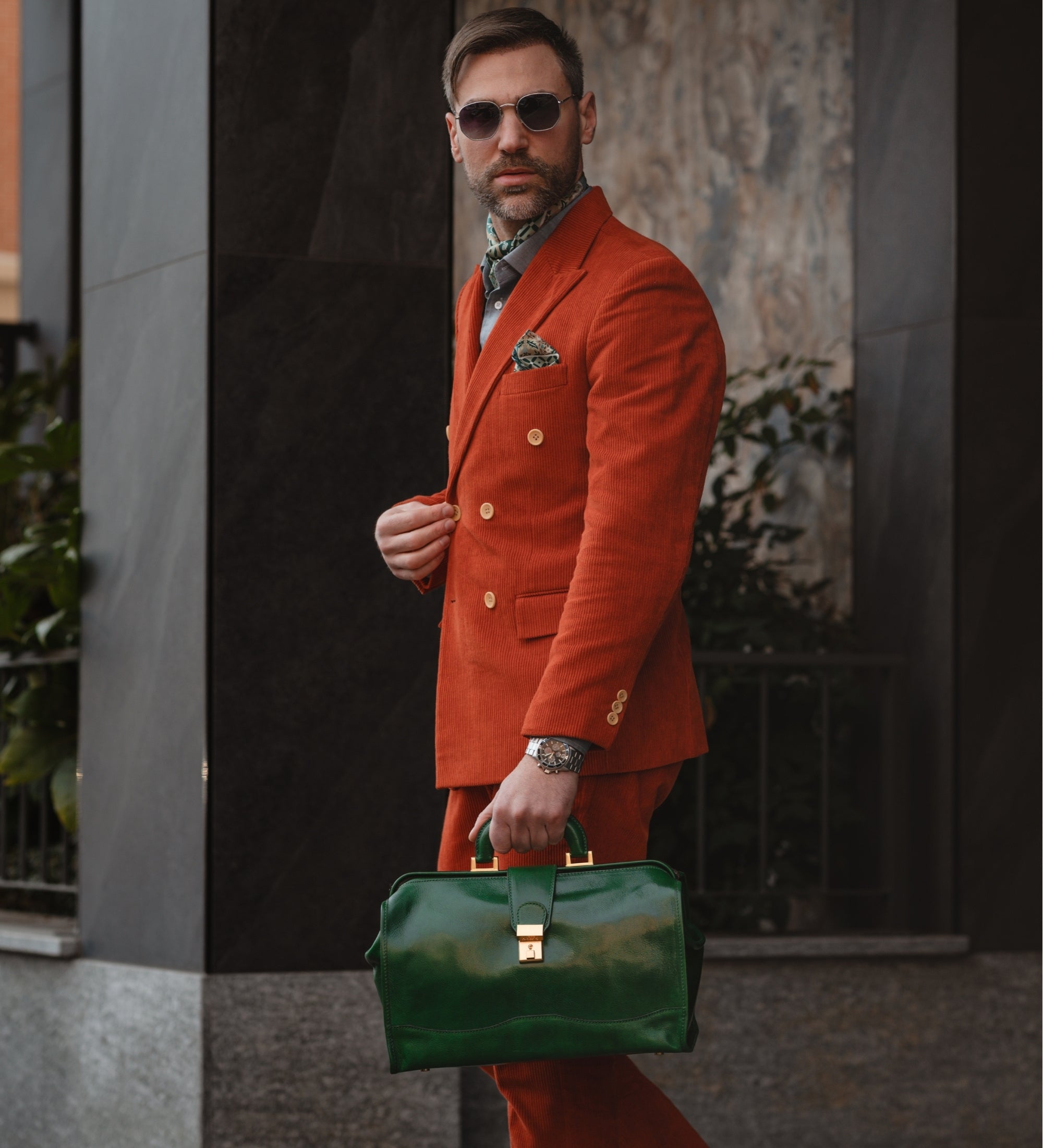 Petit sac de docteur en cuir David Copperfield