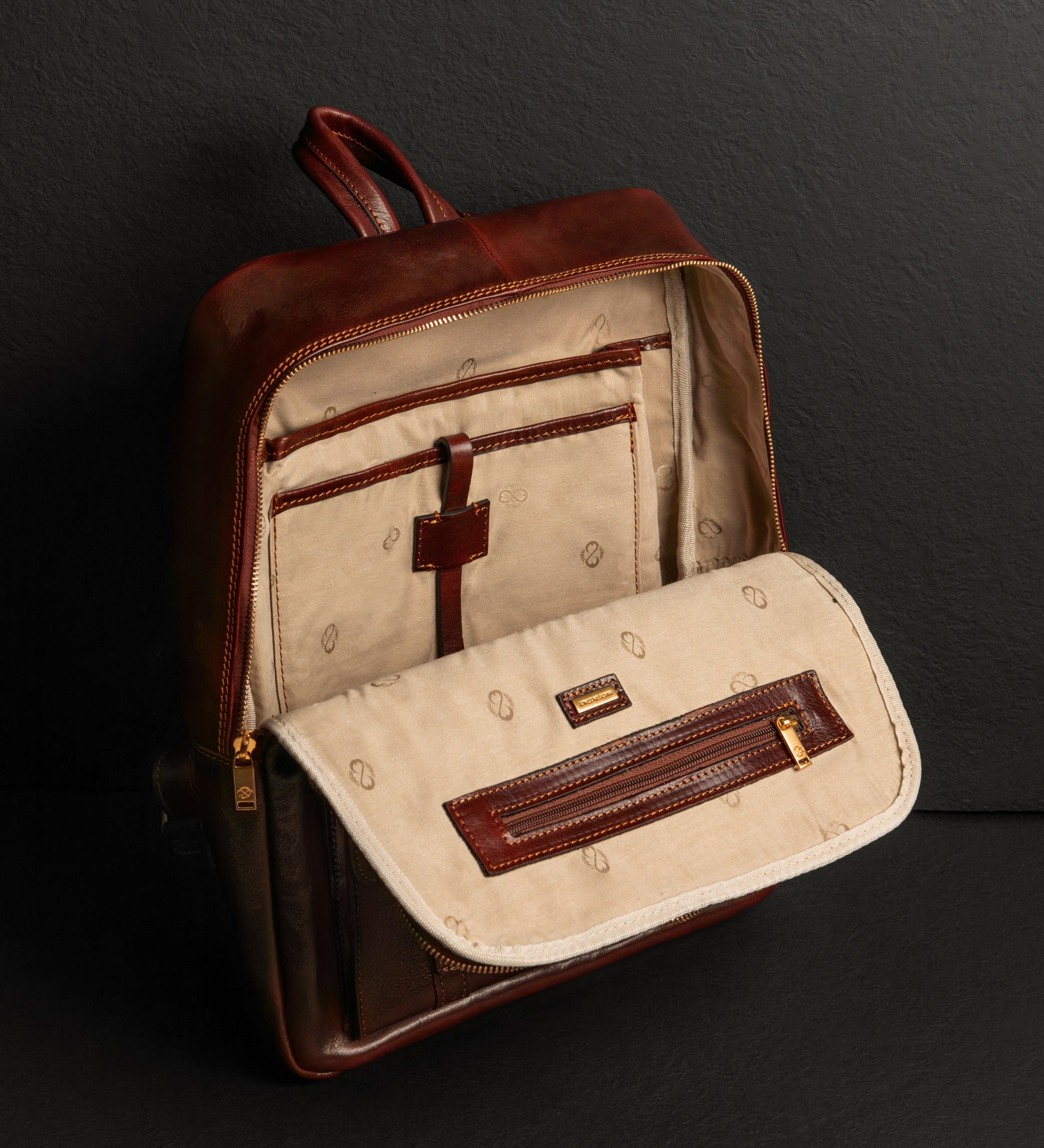 Grand sac à dos en cuir pour homme The Divine Comedy
