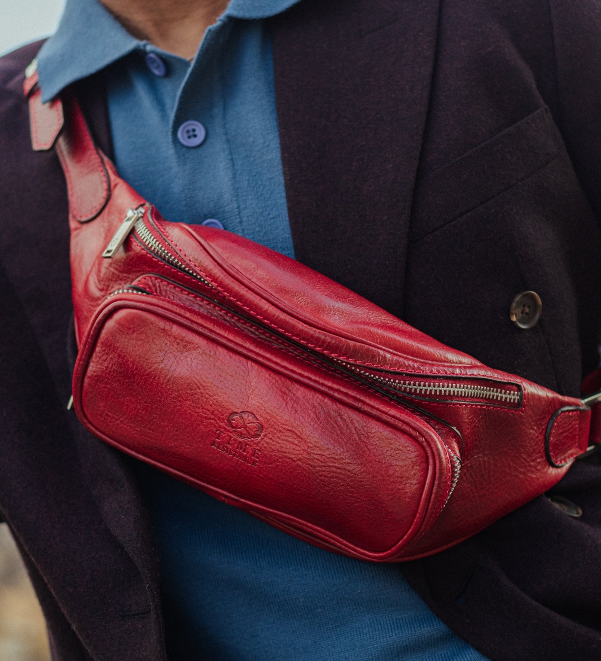 Sac banane à bandoulière en cuir Independent People