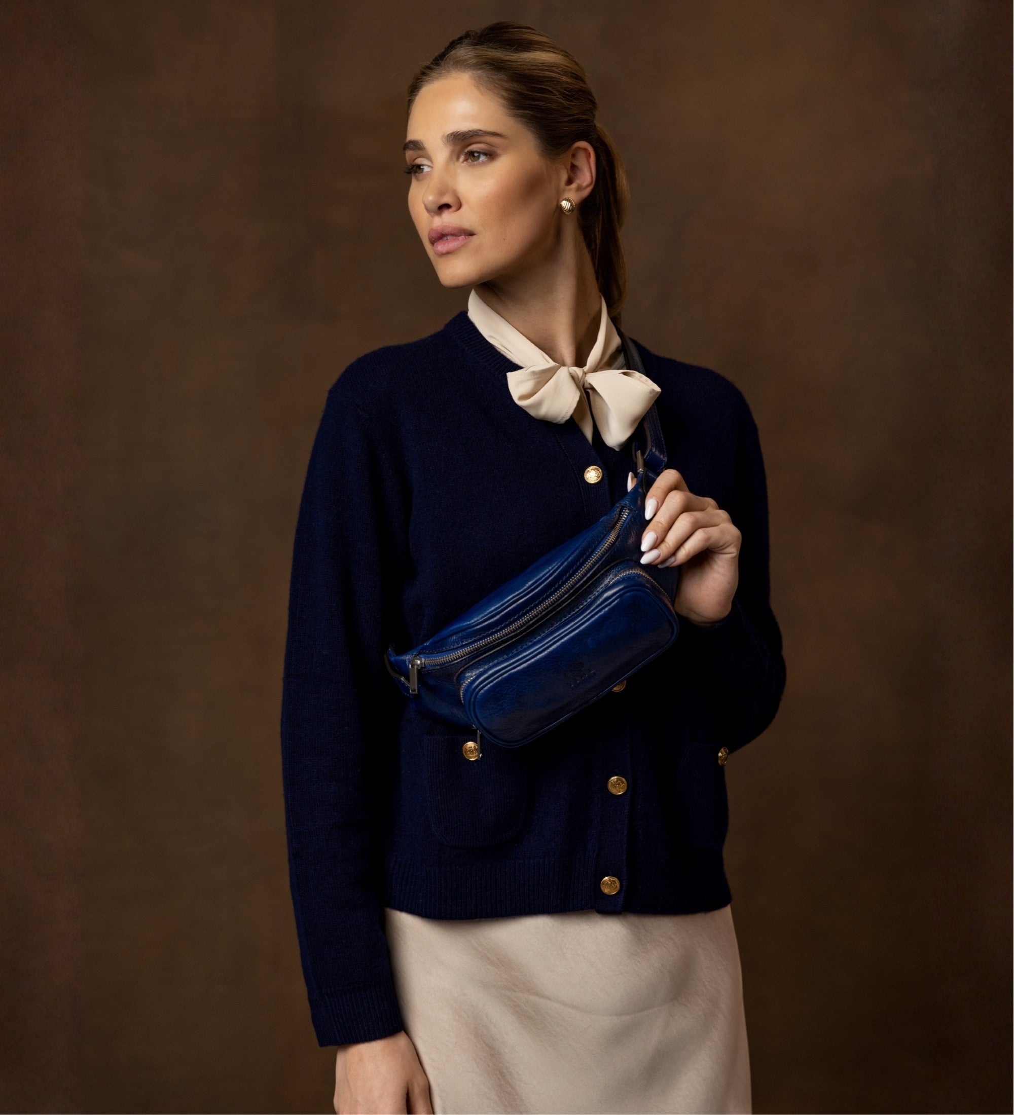 Sac banane à bandoulière en cuir pour femme Independent People