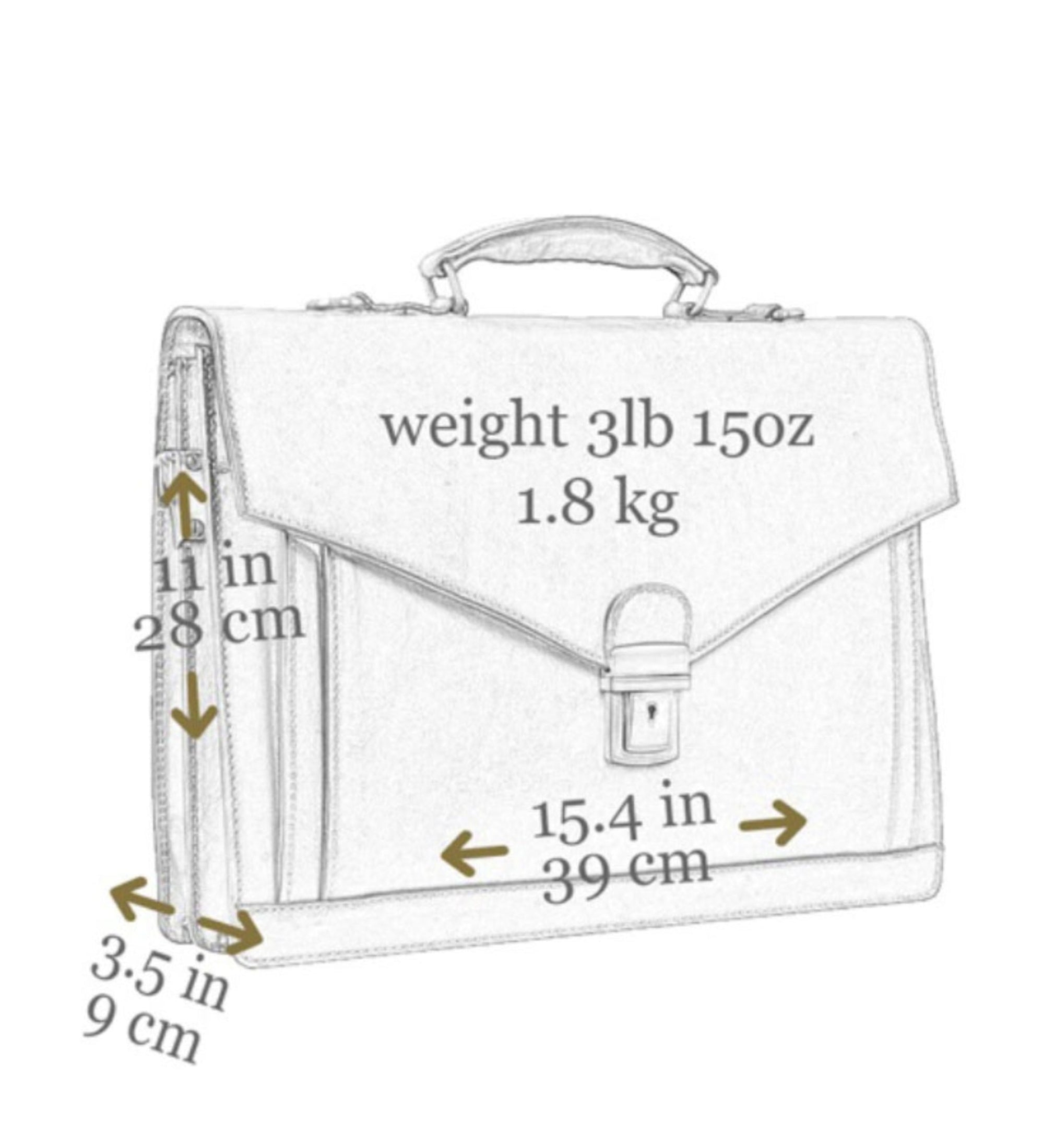 Mallette en cuir au design classique The Magus