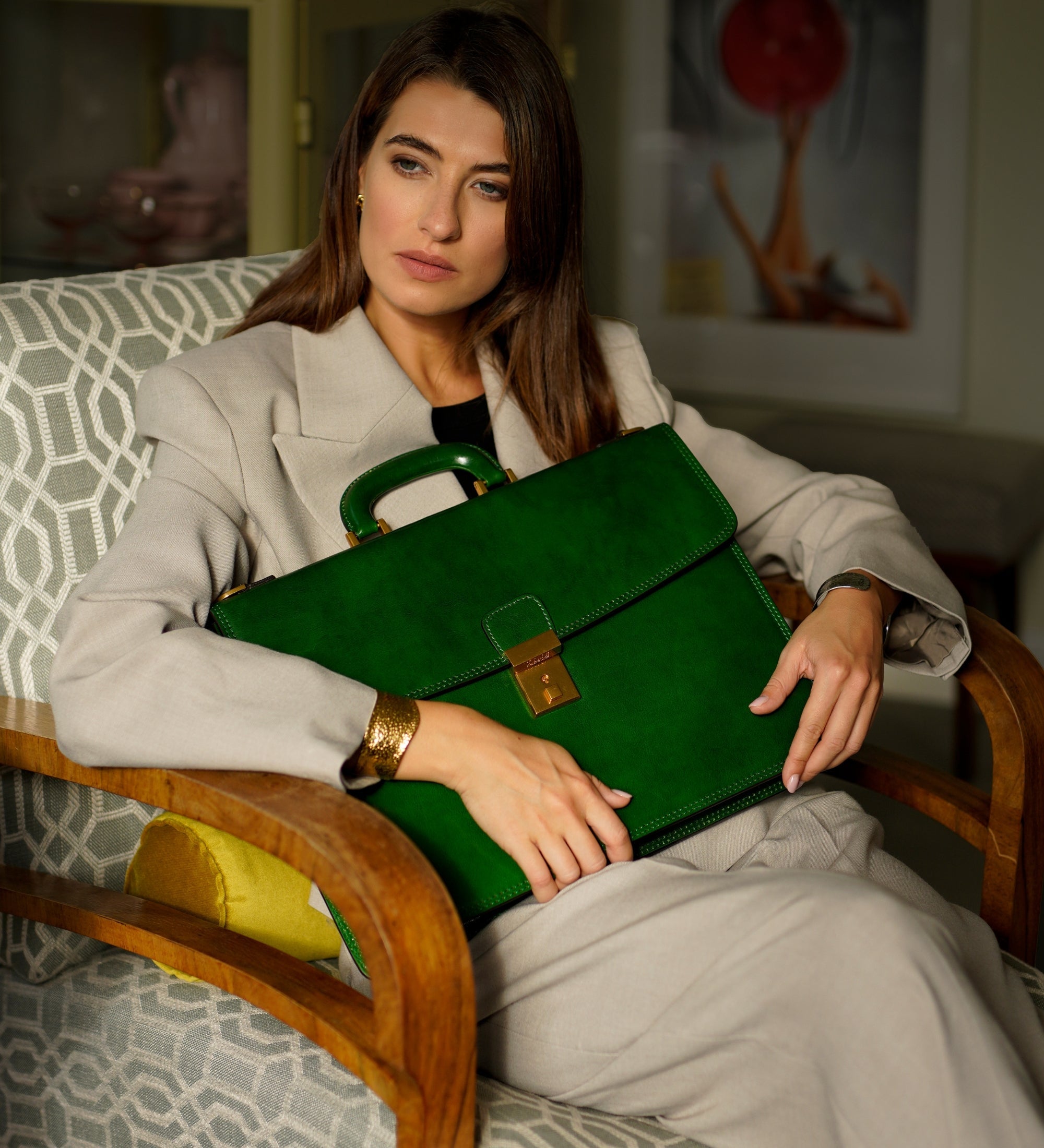 Serviette en cuir pour femme The Sound of the Mountain