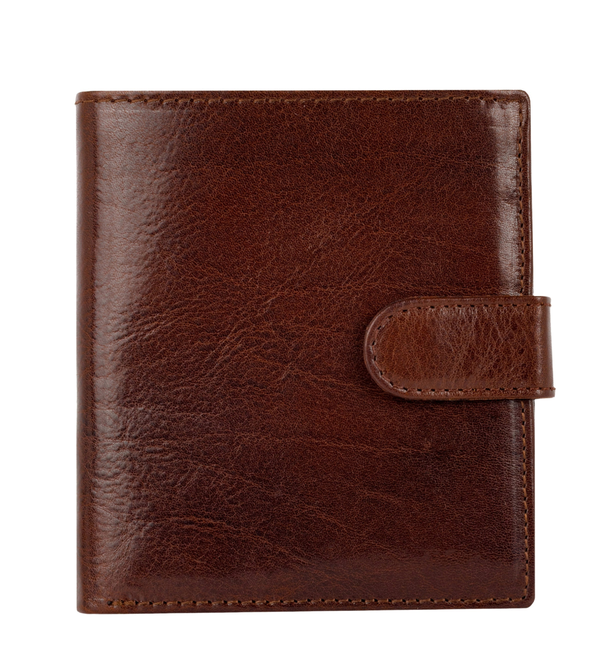 Portefeuille à deux volets en cuir avec fermeture à pression Ironweed