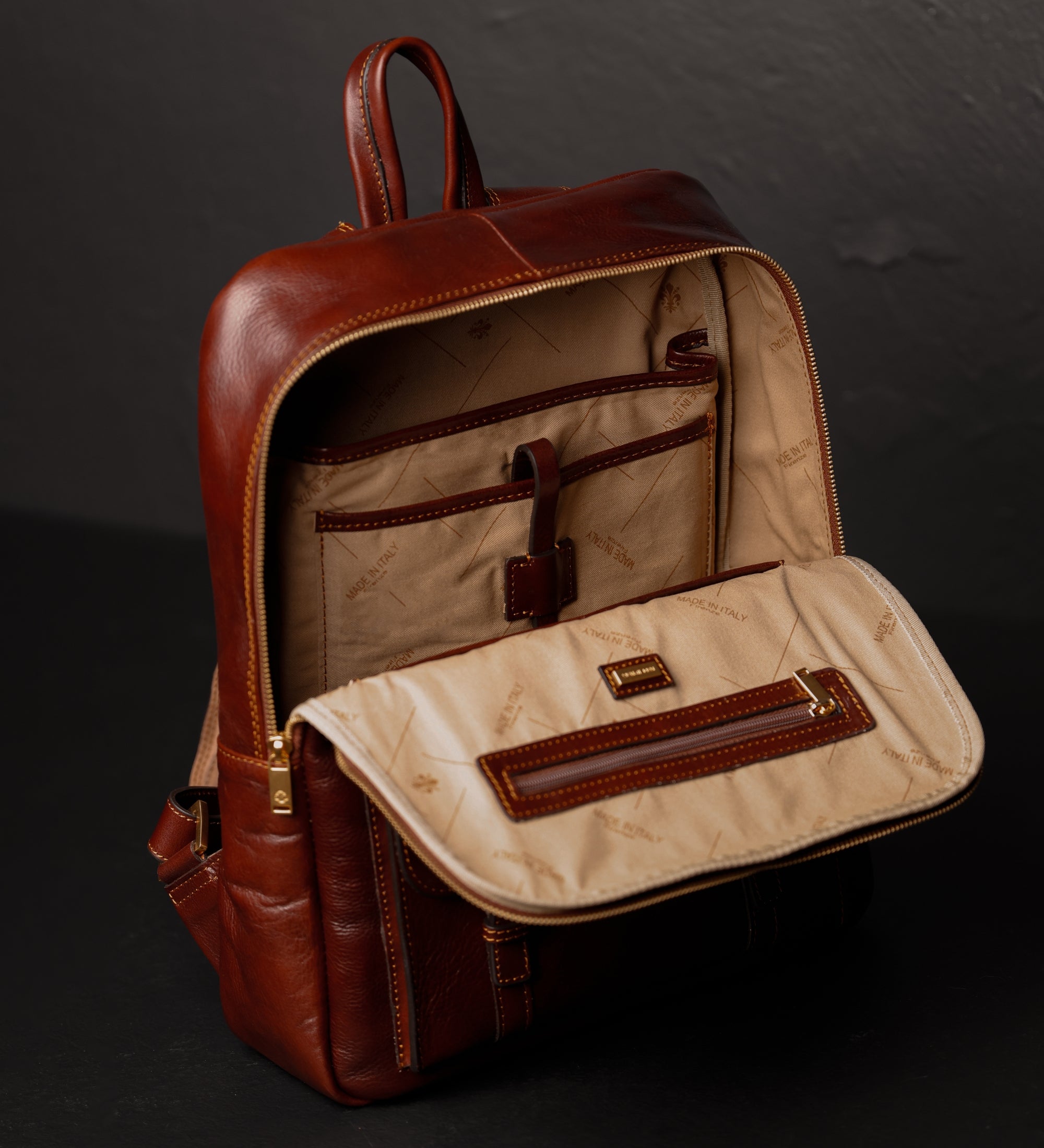 Sac à dos de voyage en cuir pour femme The Divine Comedy