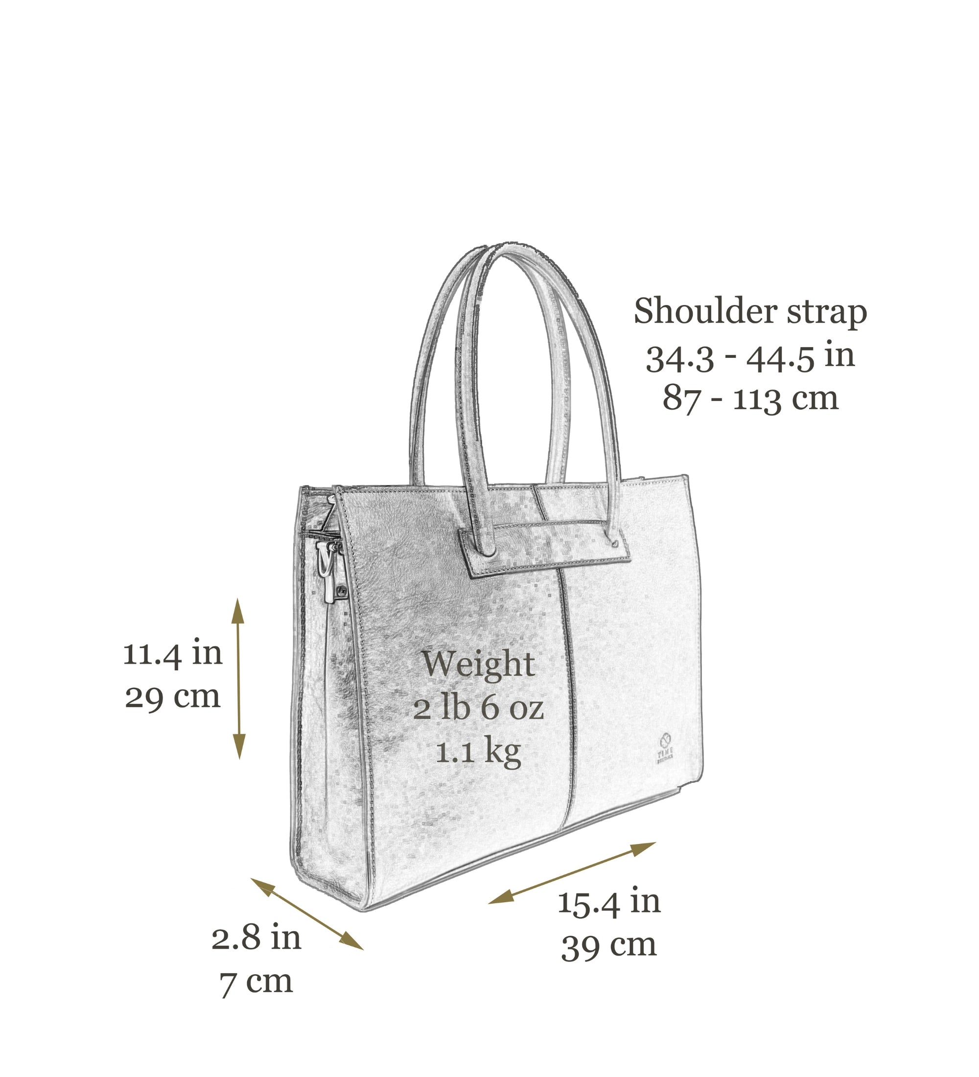 Sac cabas à bandoulière en cuir pour femme Anna Karenina