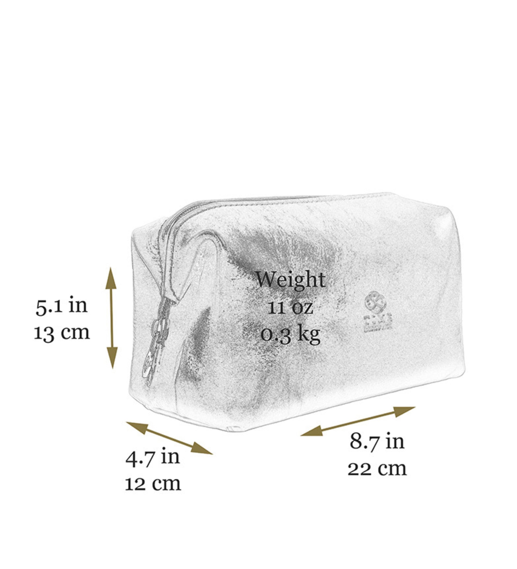 Petite trousse de toilette en cuir Four Past Midnight