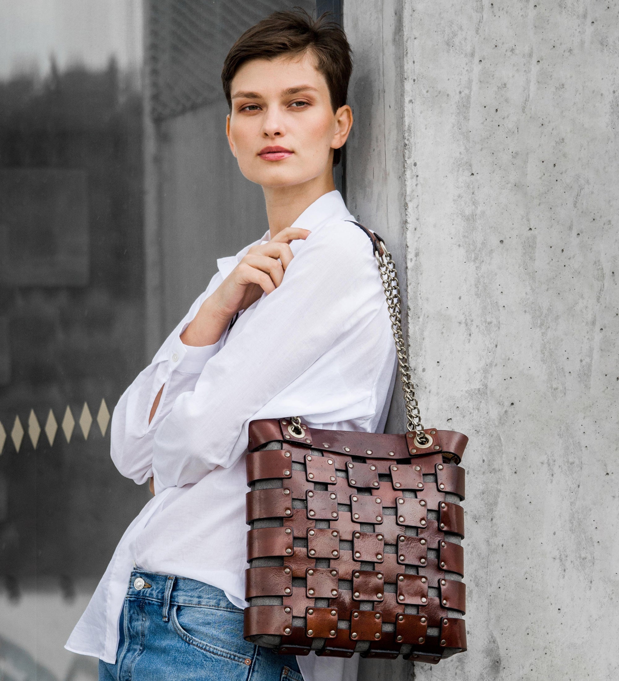 Sac cabas en cuir pour femme Jeanne d'Arc
