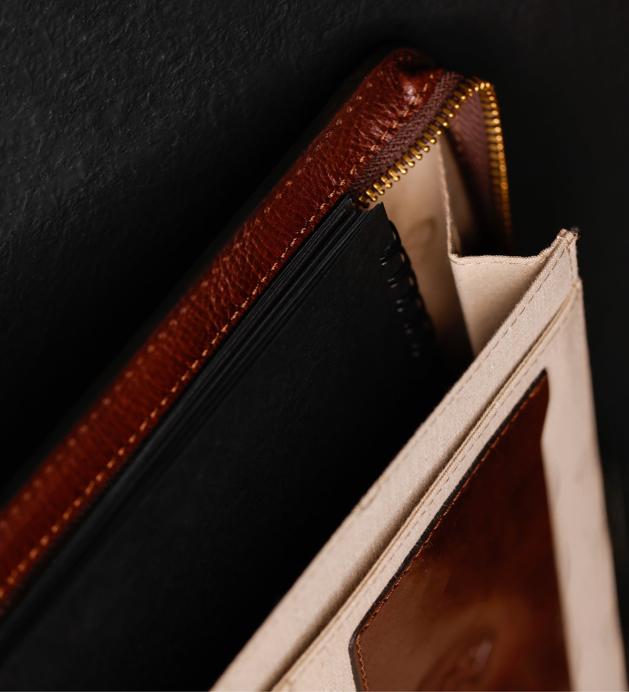 Porte-documents organiseur A4 en cuir pour femme Candide
