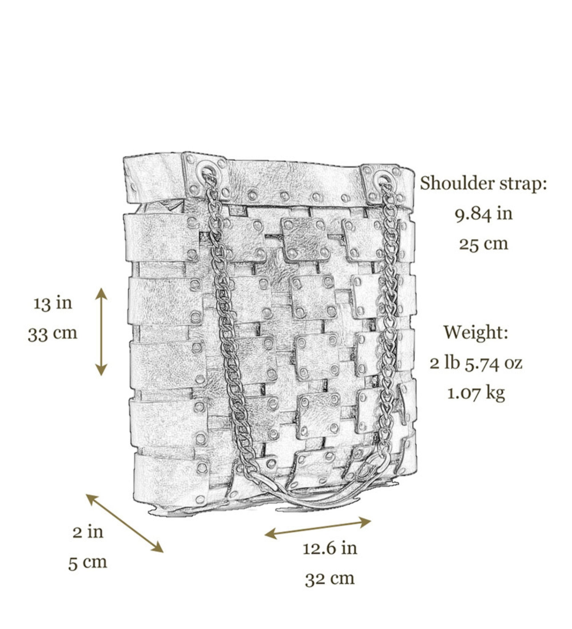 Sac cabas en cuir pour femme Jeanne d'Arc