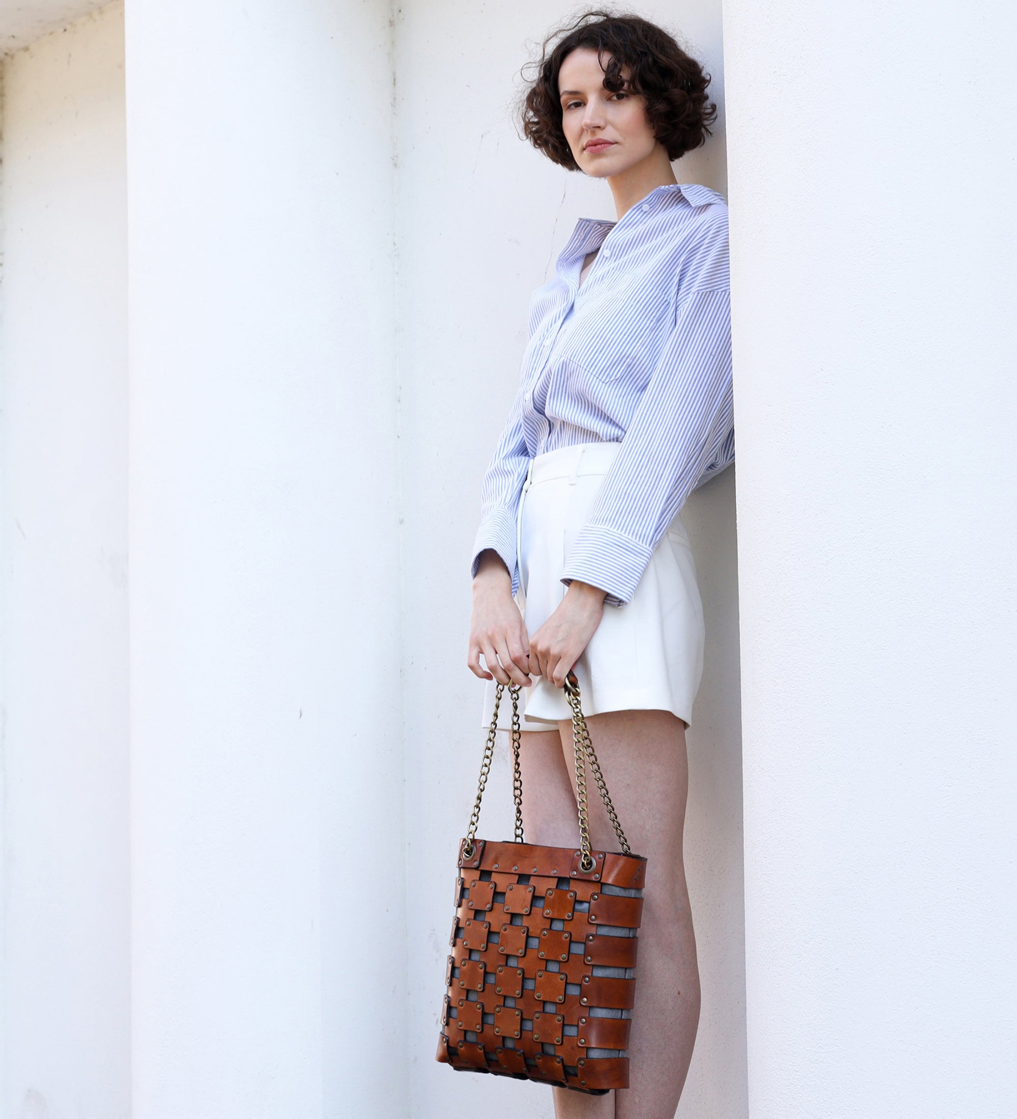 Sac cabas en cuir pour femme Jeanne d'Arc