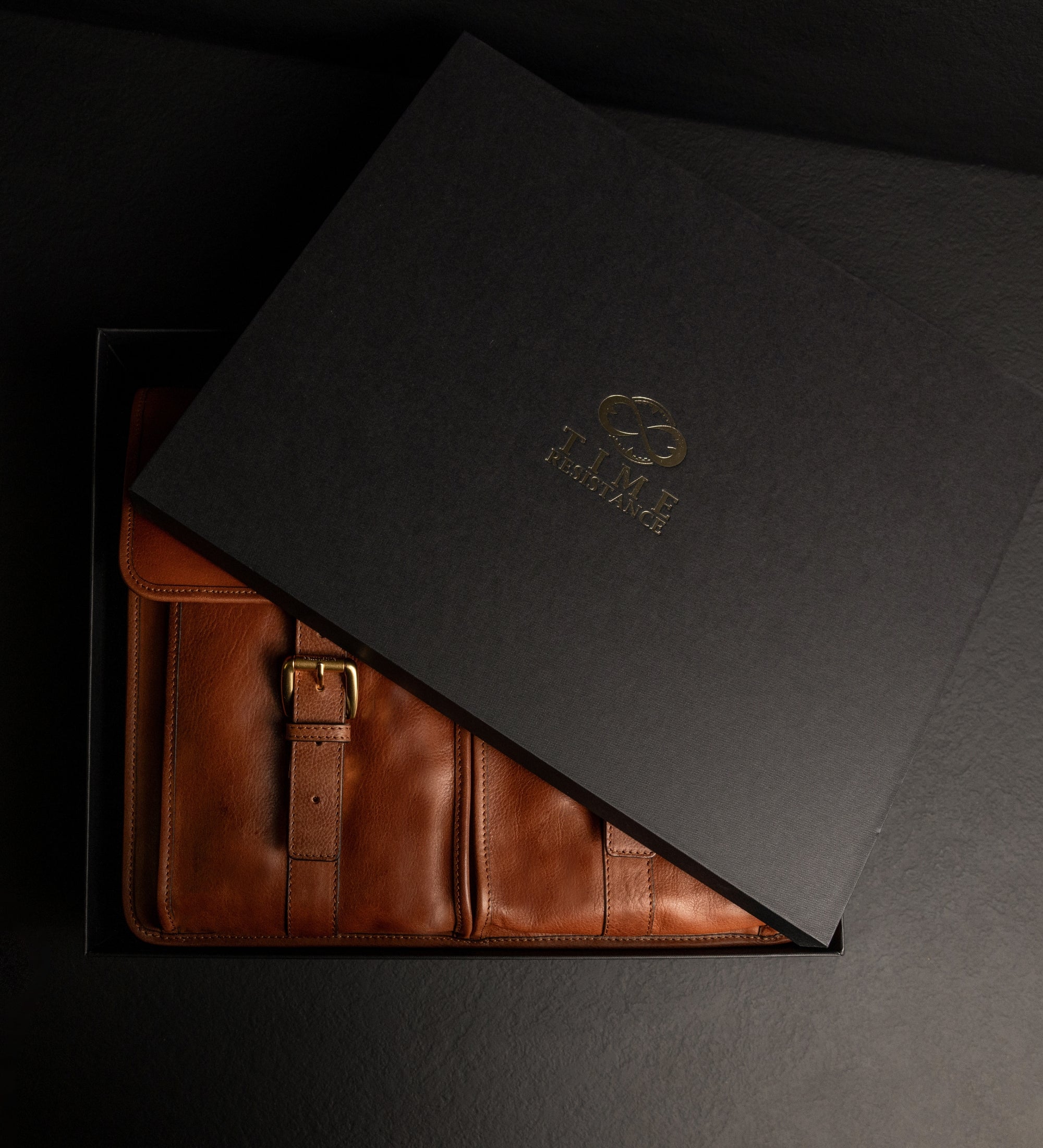 Cartable en cuir The Time Machine