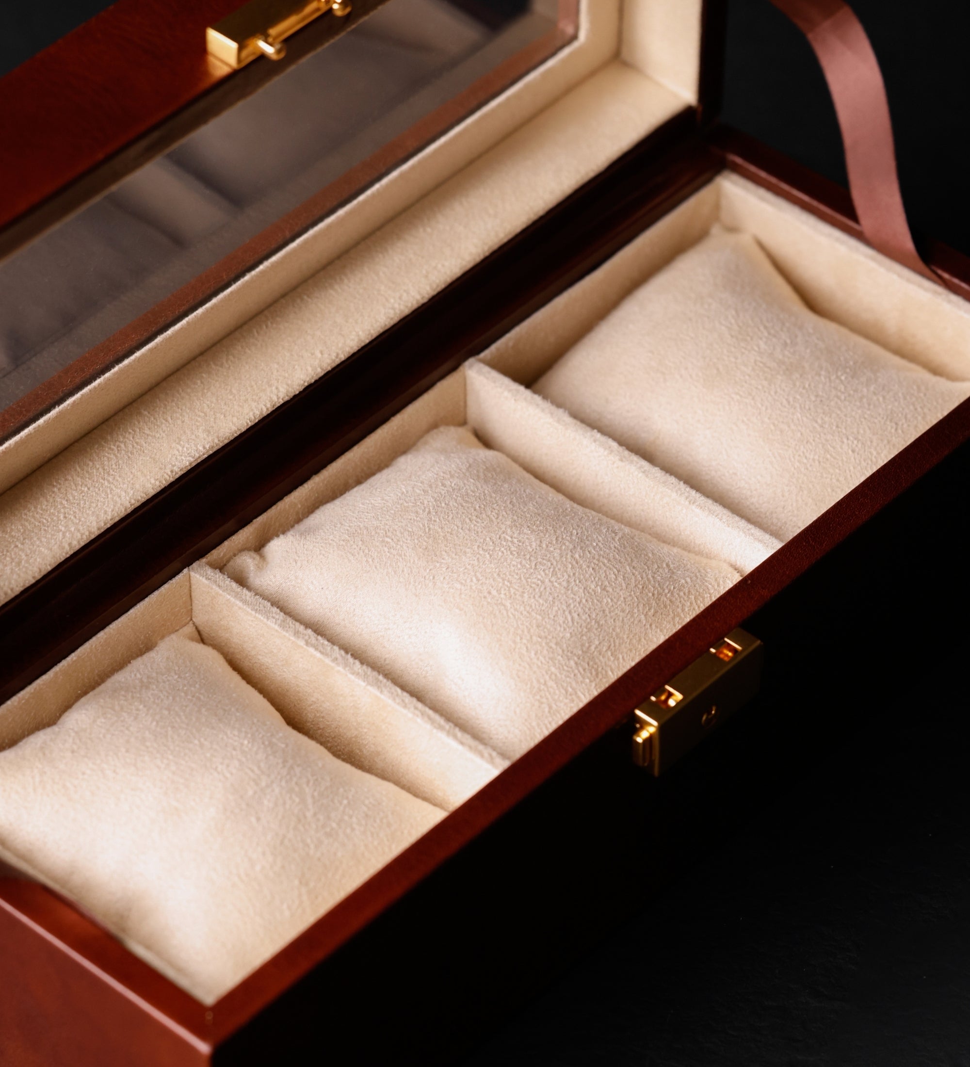 Boîte à montres, organiseur de montres en cuir Silence