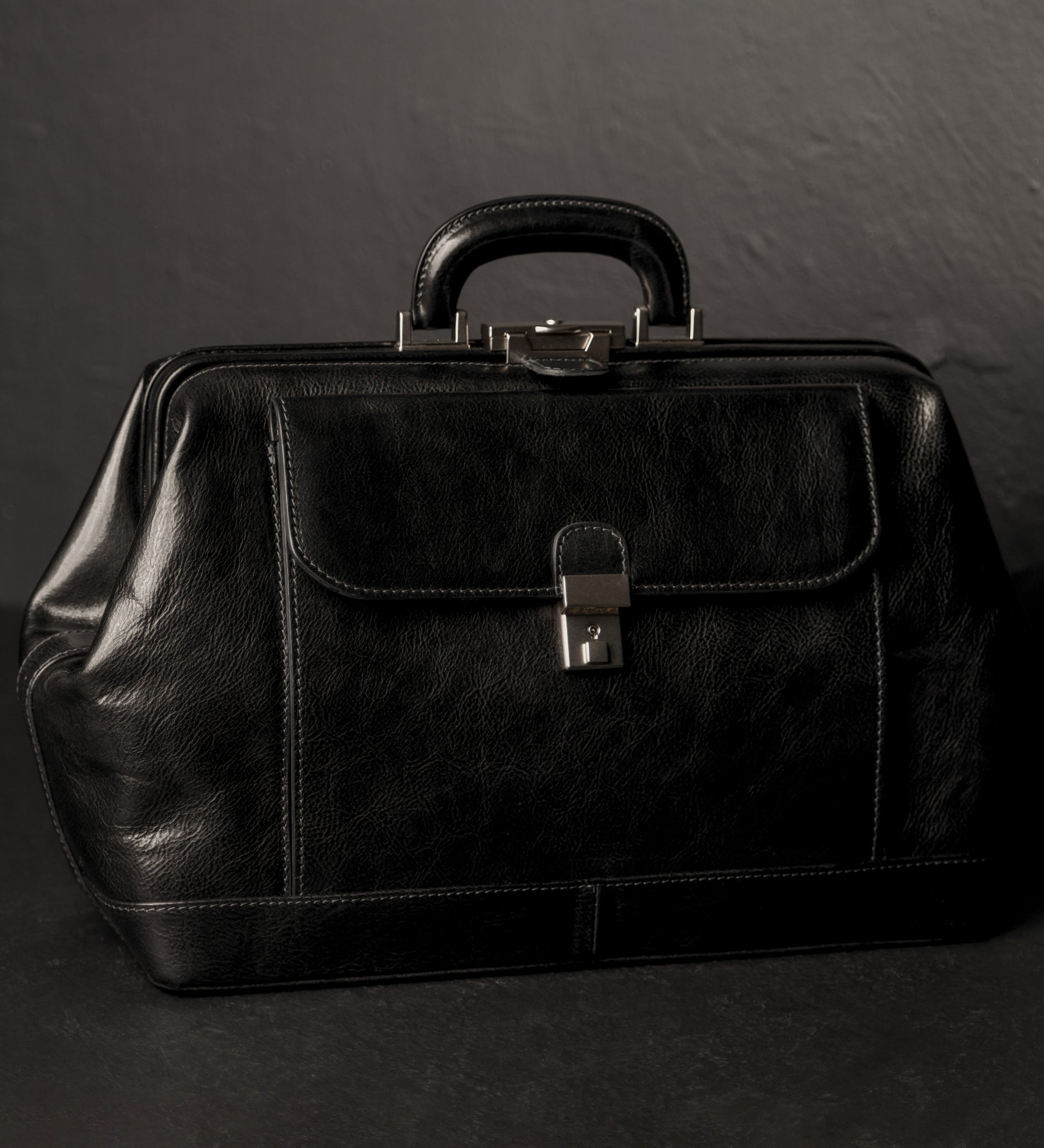 Grand sac de docteur en cuir italien Hamlet