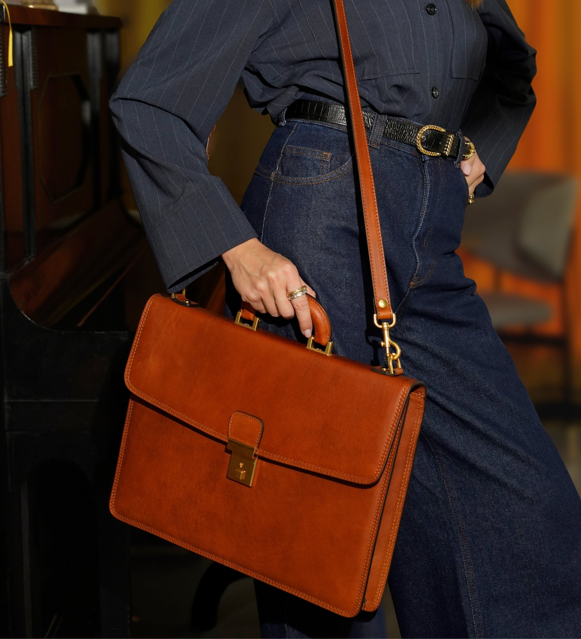 Mallette en cuir pour femme The Sound of the Mountain