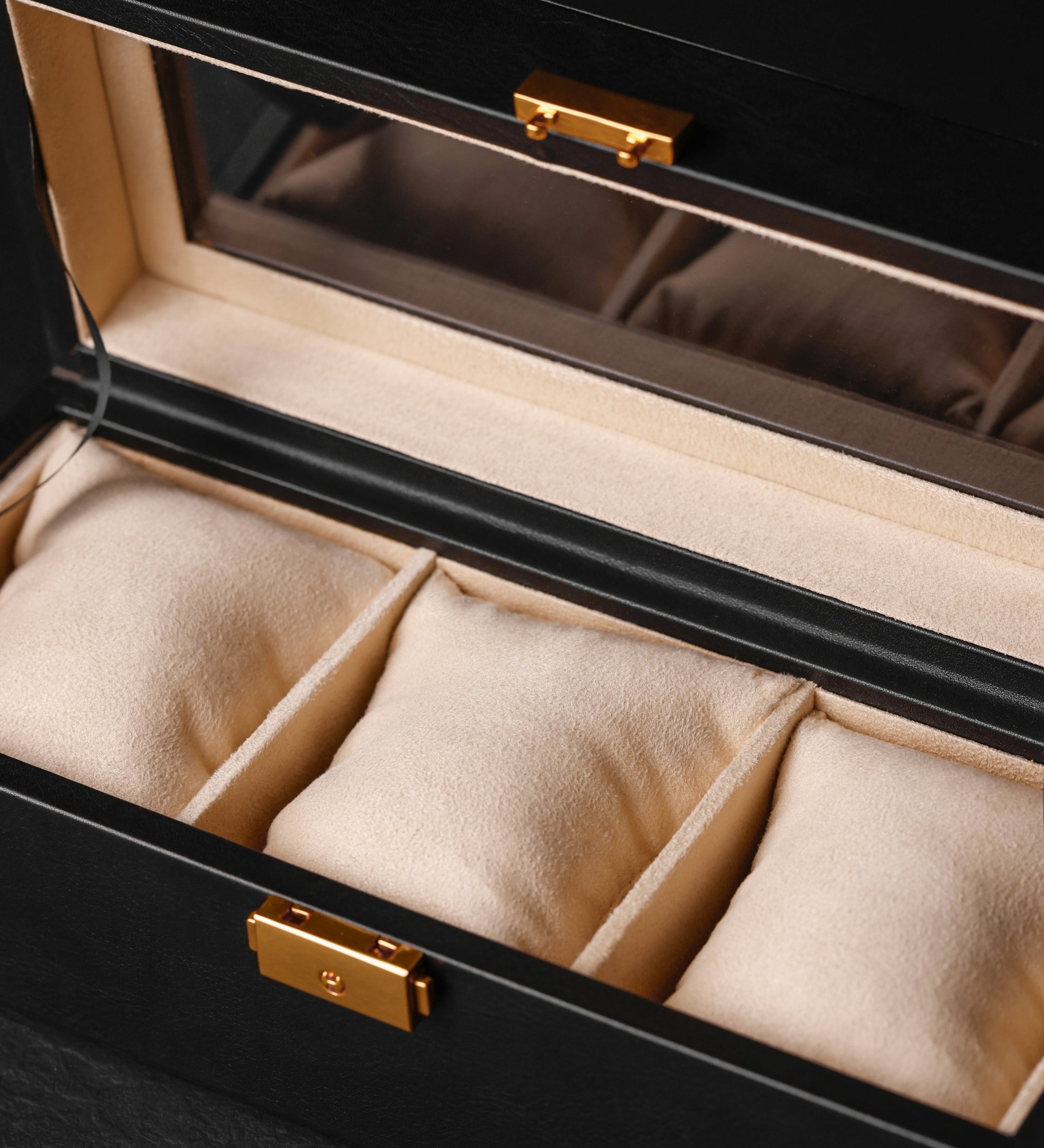 Boîte à montres, organiseur de montres en cuir Silence