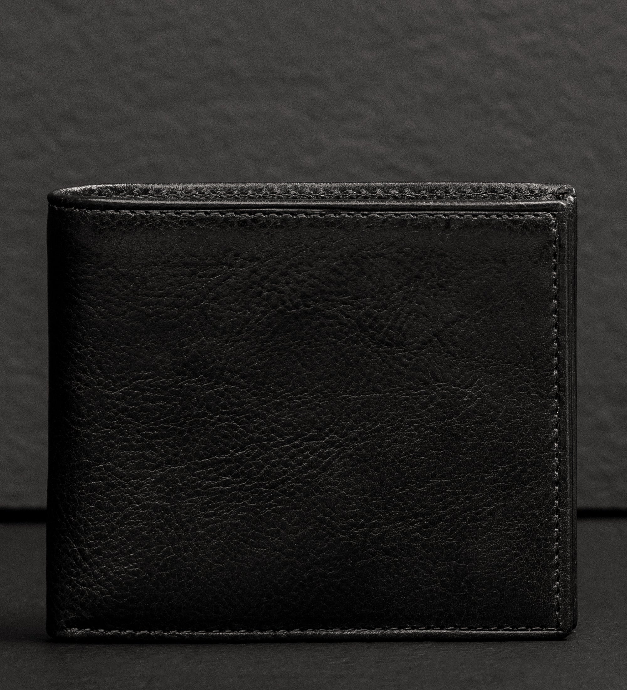 Portefeuille à deux volets en cuir Daniel