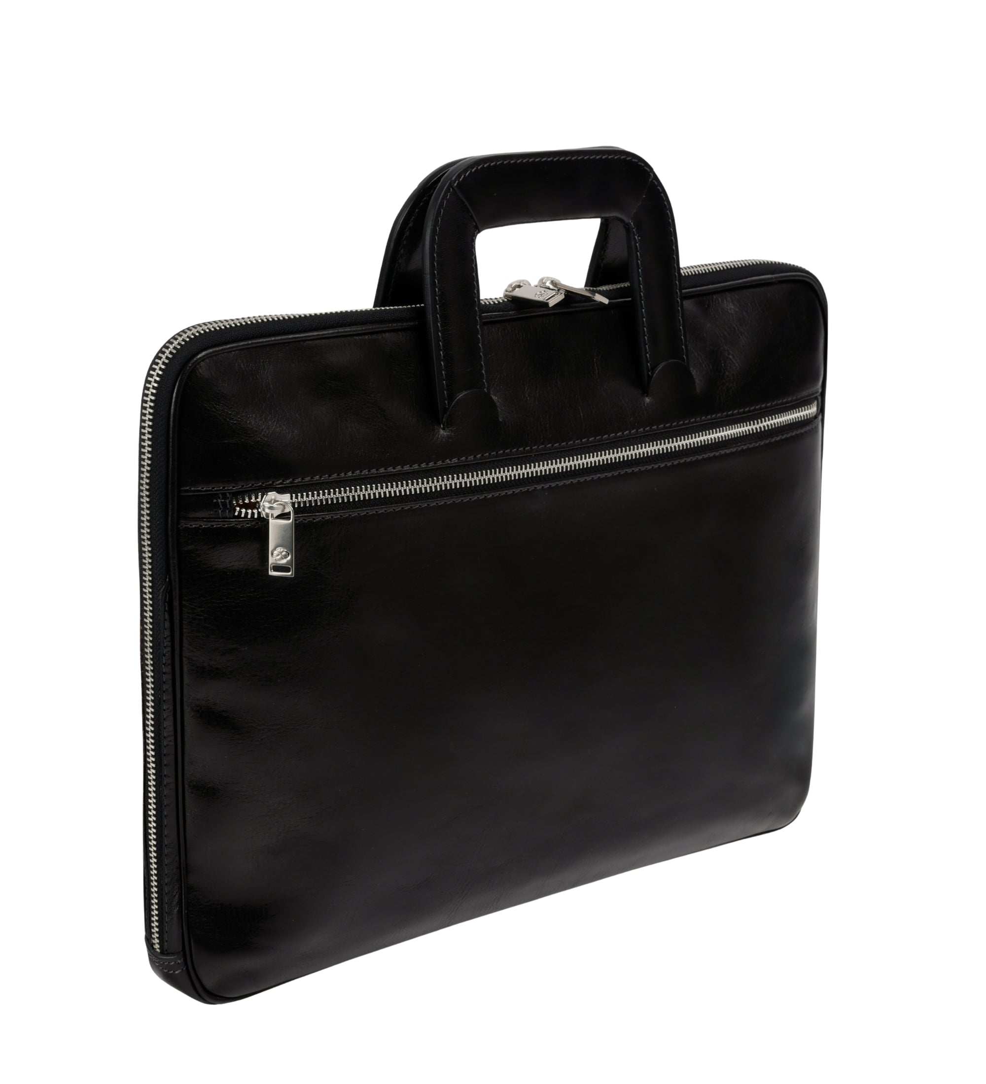 Sacoche pour ordinateur portable en cuir pour femme Brave New World