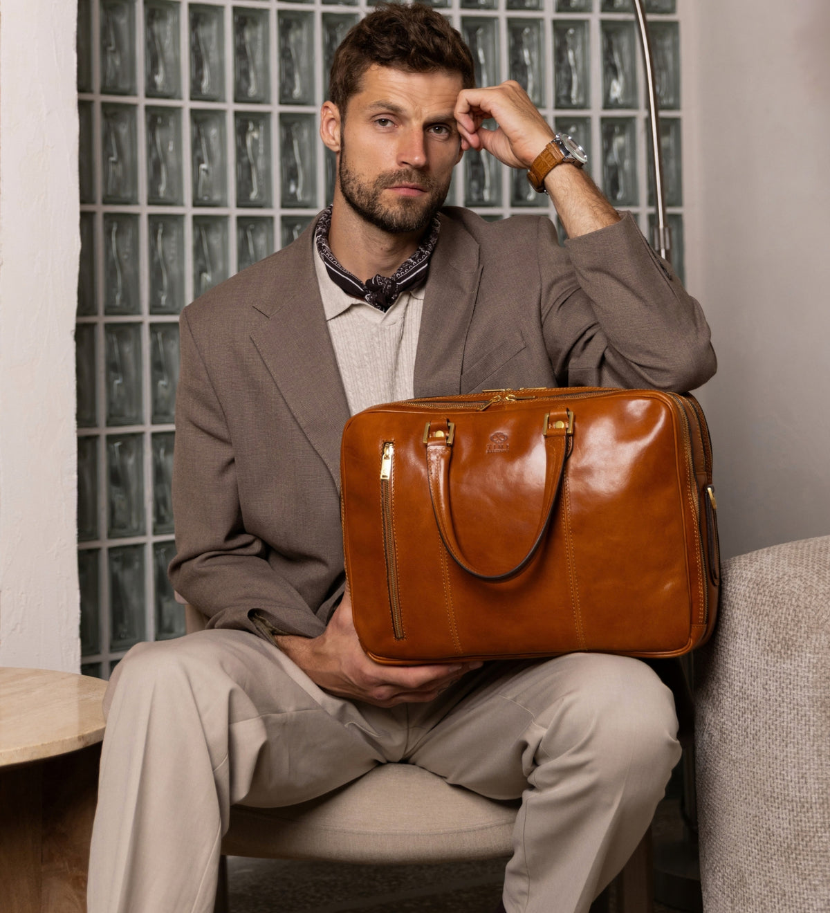 Sac à dos-mallette convertible en cuir A Farewell to Arms