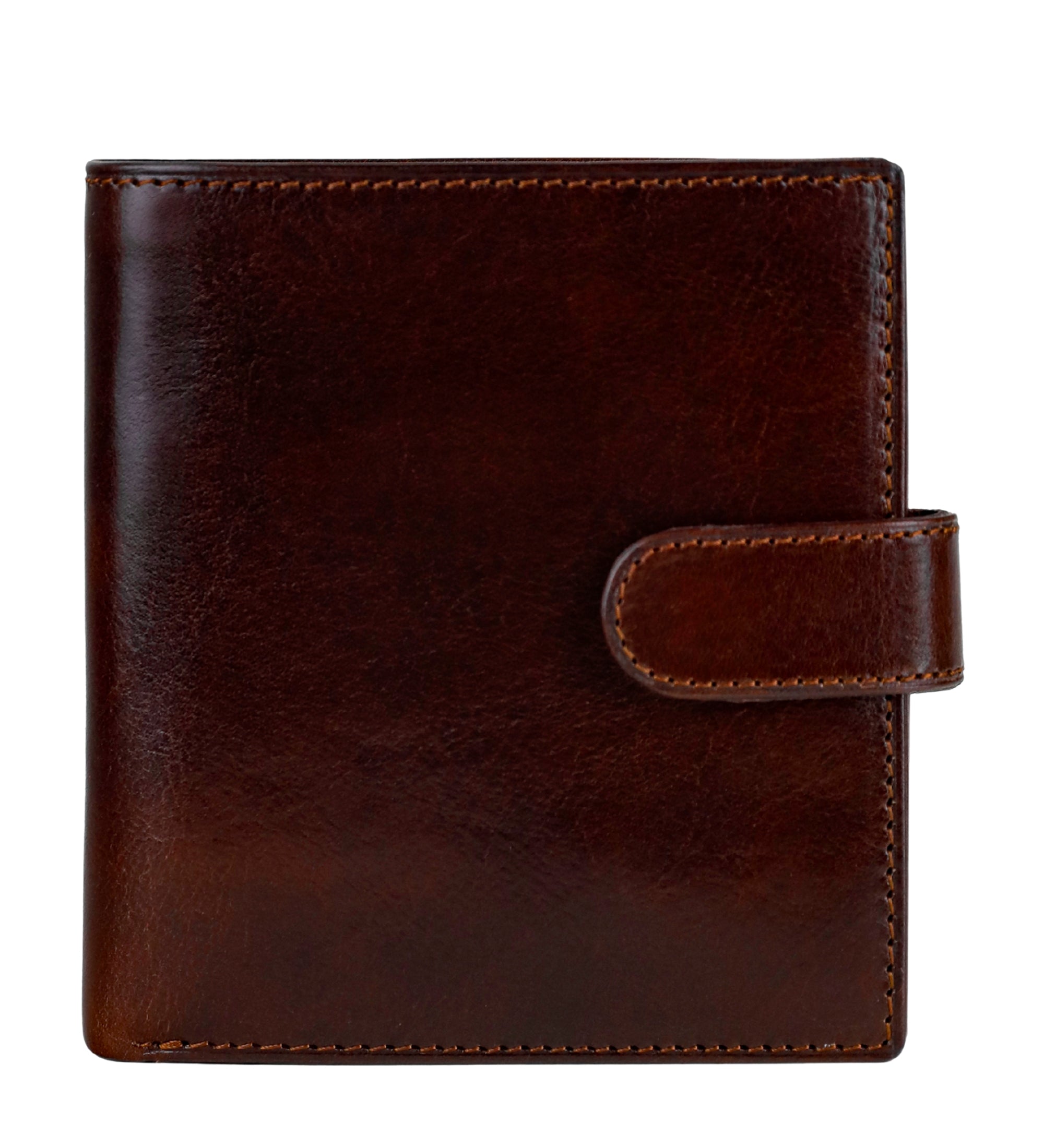 Portefeuille à deux volets en cuir avec fermeture à pression Ironweed