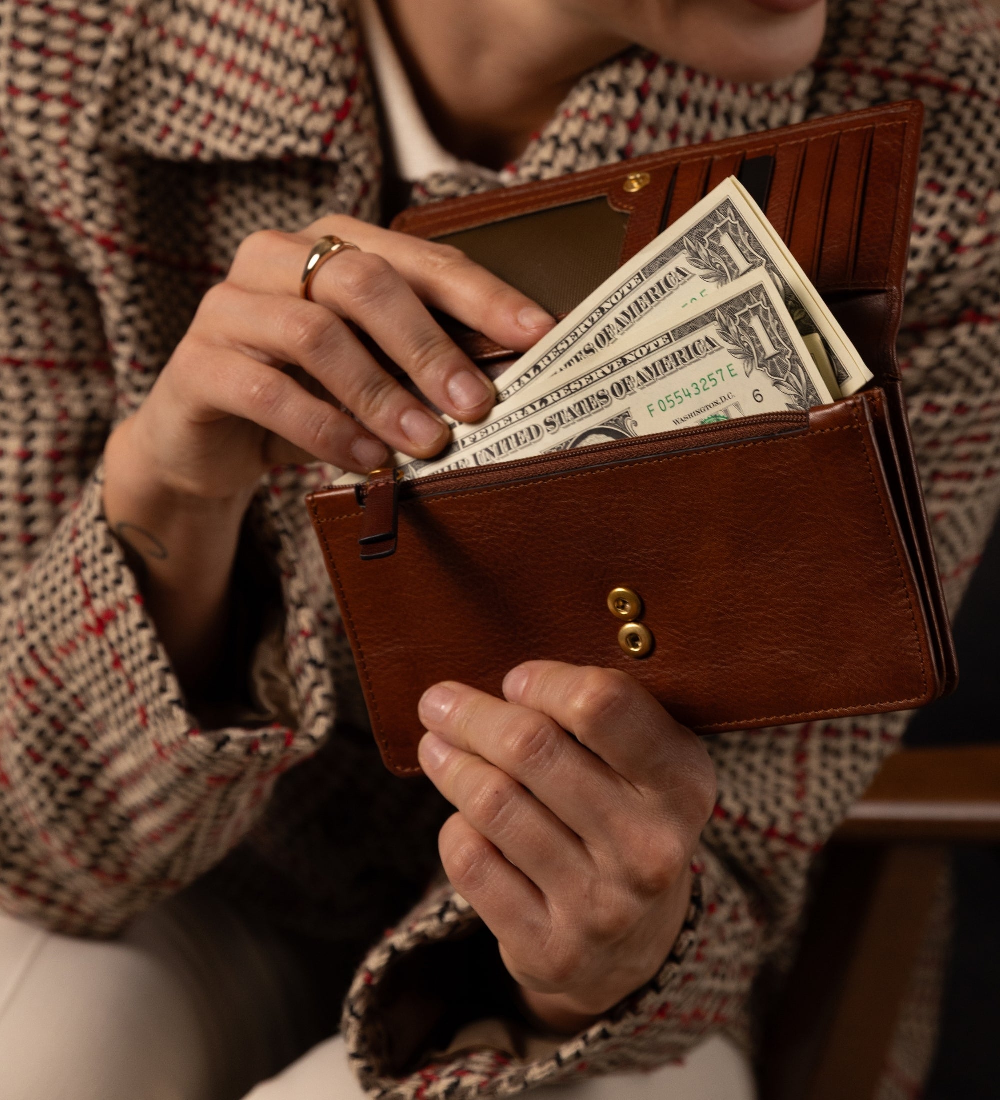 Portefeuille Continental en Cuir pour Femme - Charade