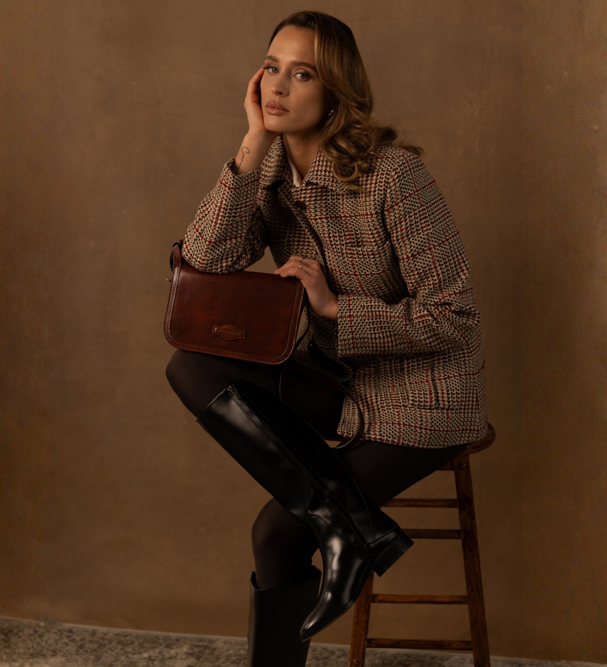 Sac à bandoulière en cuir pour femme Il Piacere