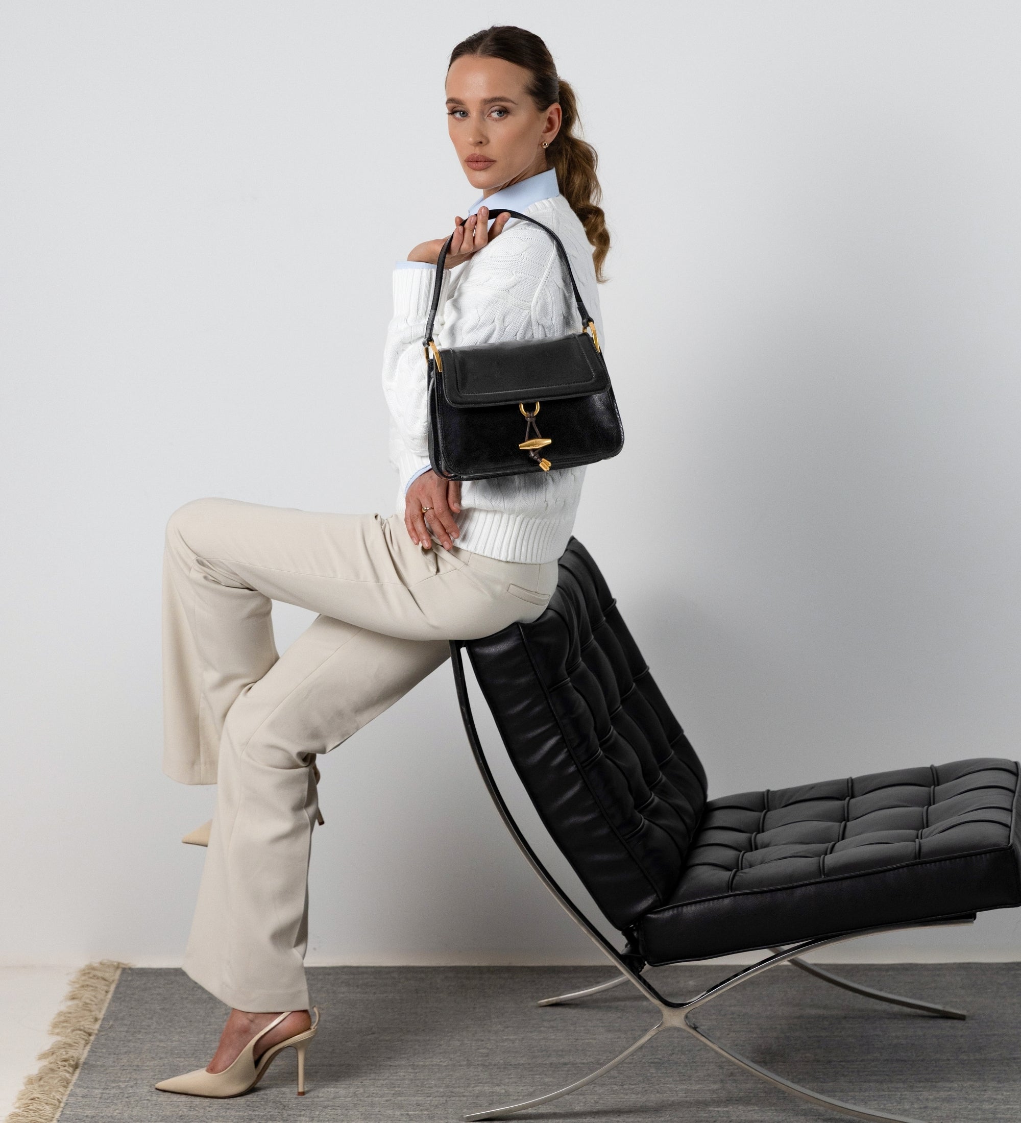 Sac à rabat en cuir pour femme Possession