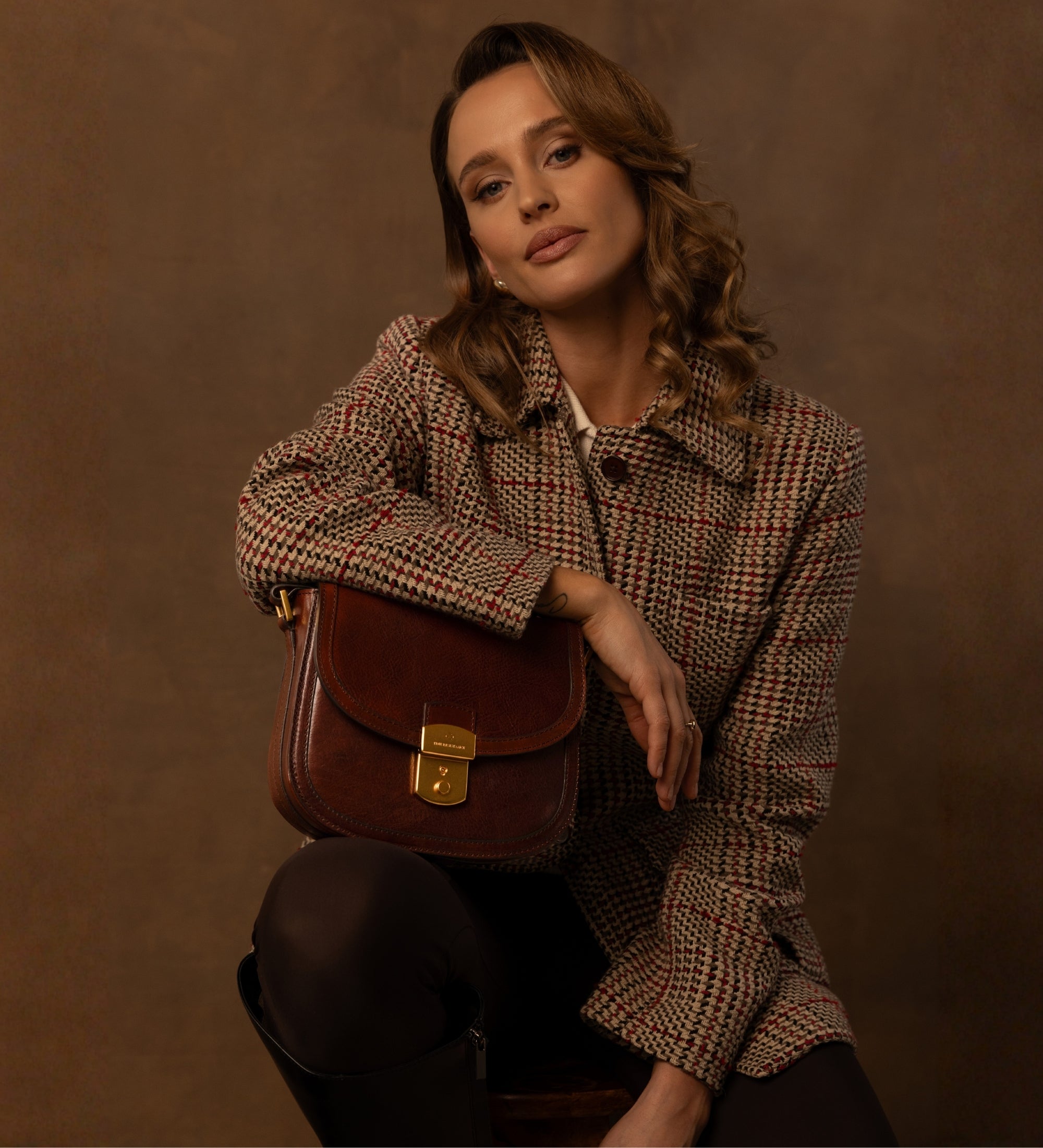 Sac selle en cuir pour femme Secrets