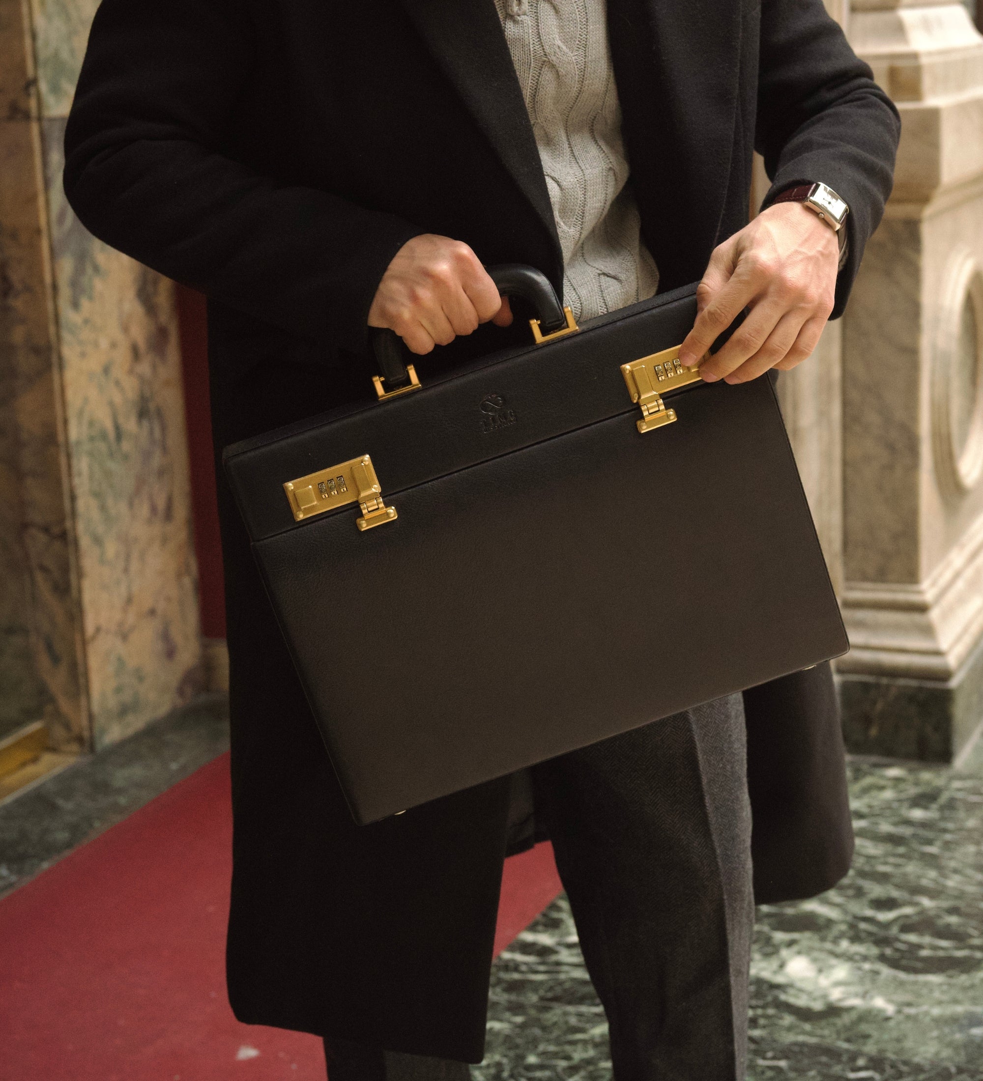 Attaché-case en cuir Vendetta