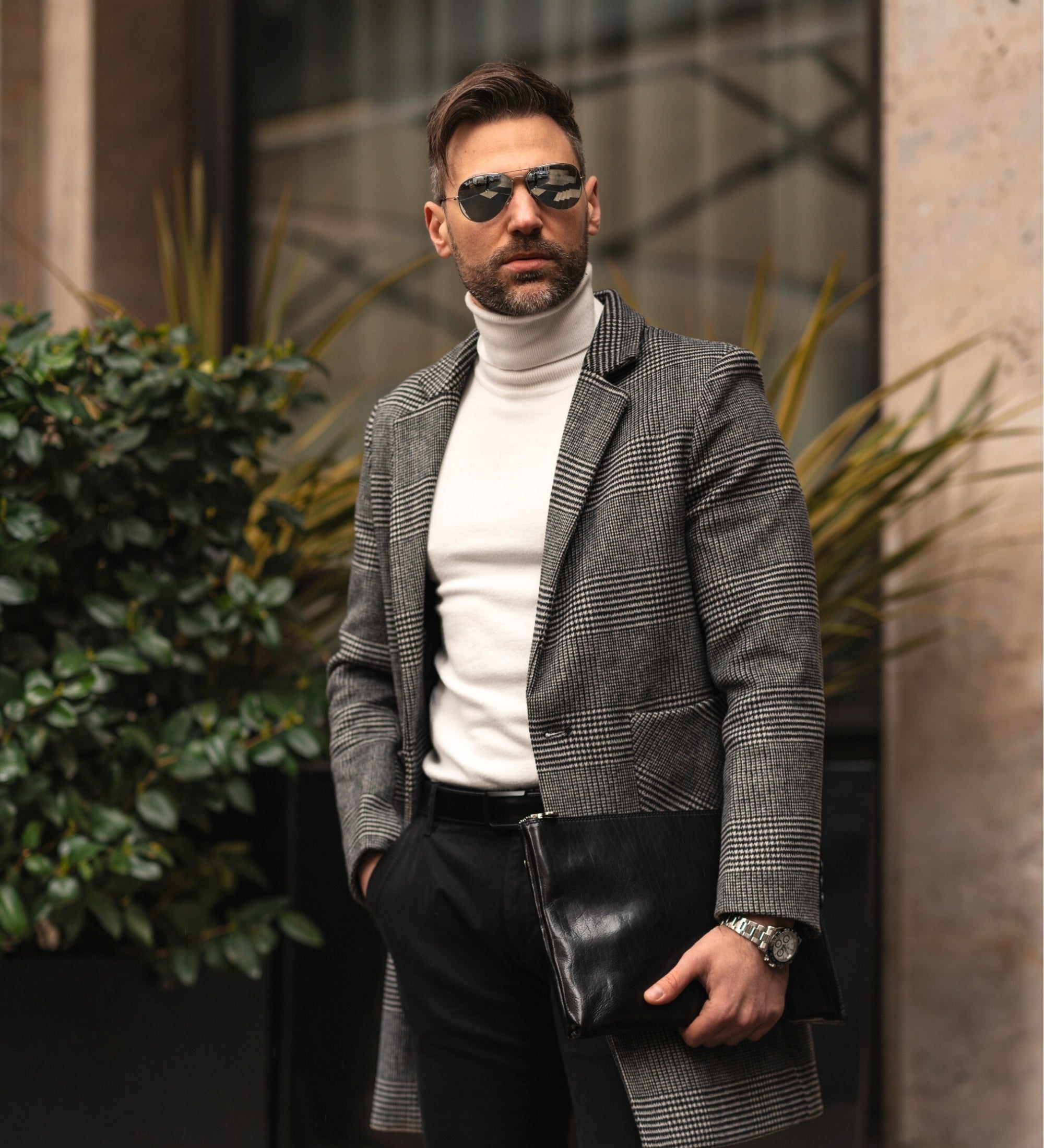 Grande pochette en cuir pour homme The Brothers Karamazov