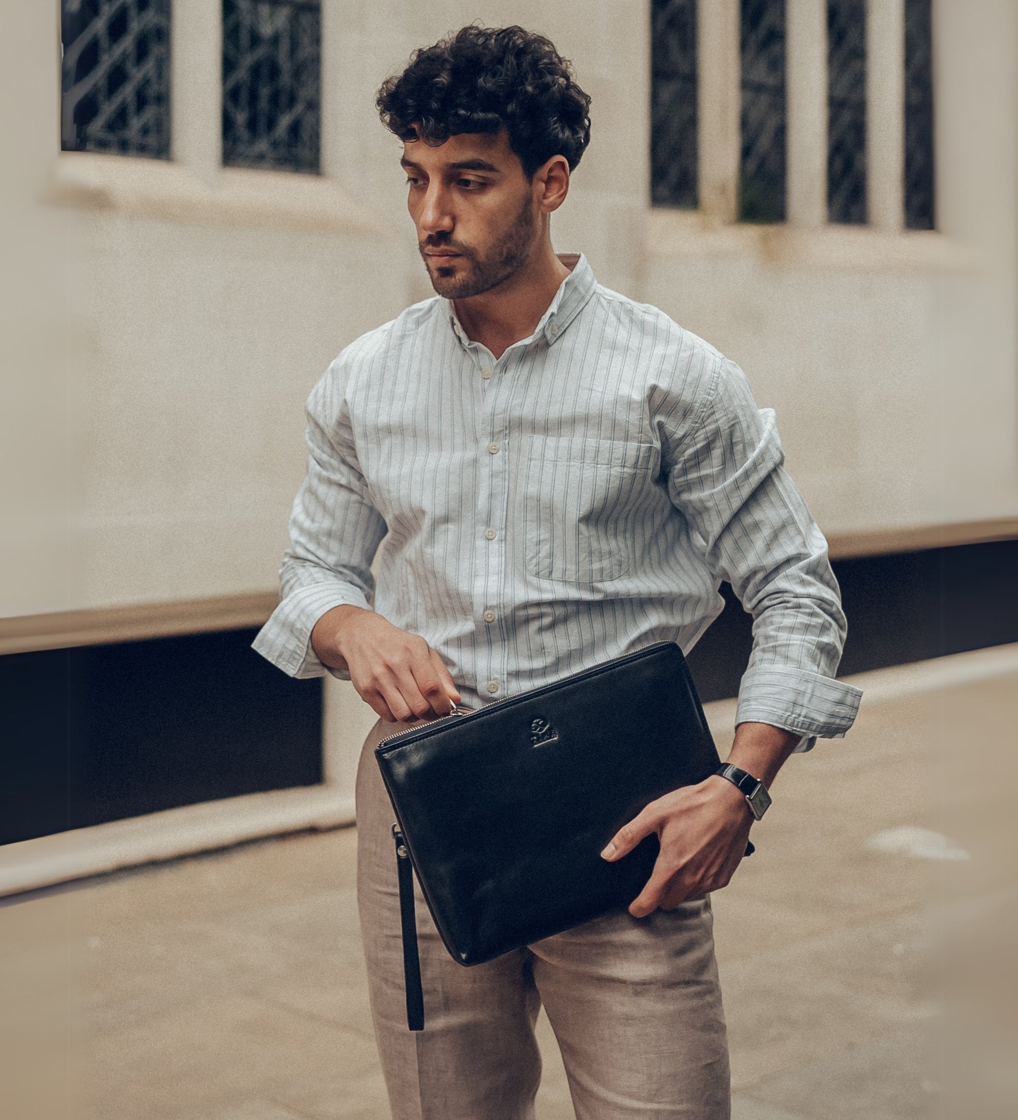 Grande pochette en cuir pour homme The Brothers Karamazov