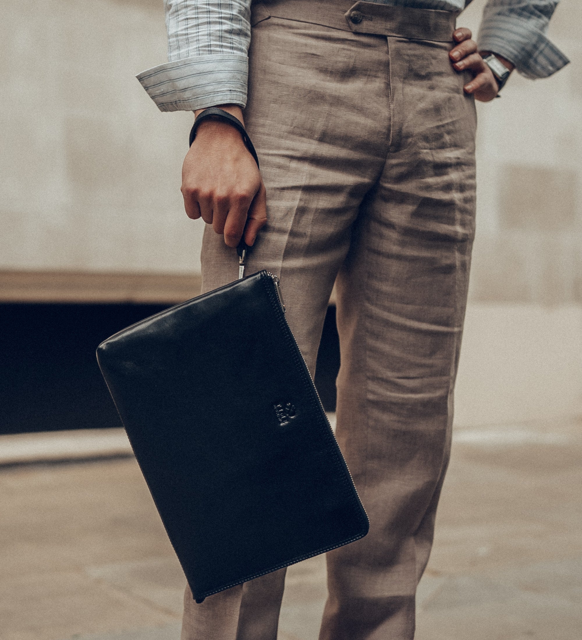 Grande pochette en cuir pour homme The Brothers Karamazov