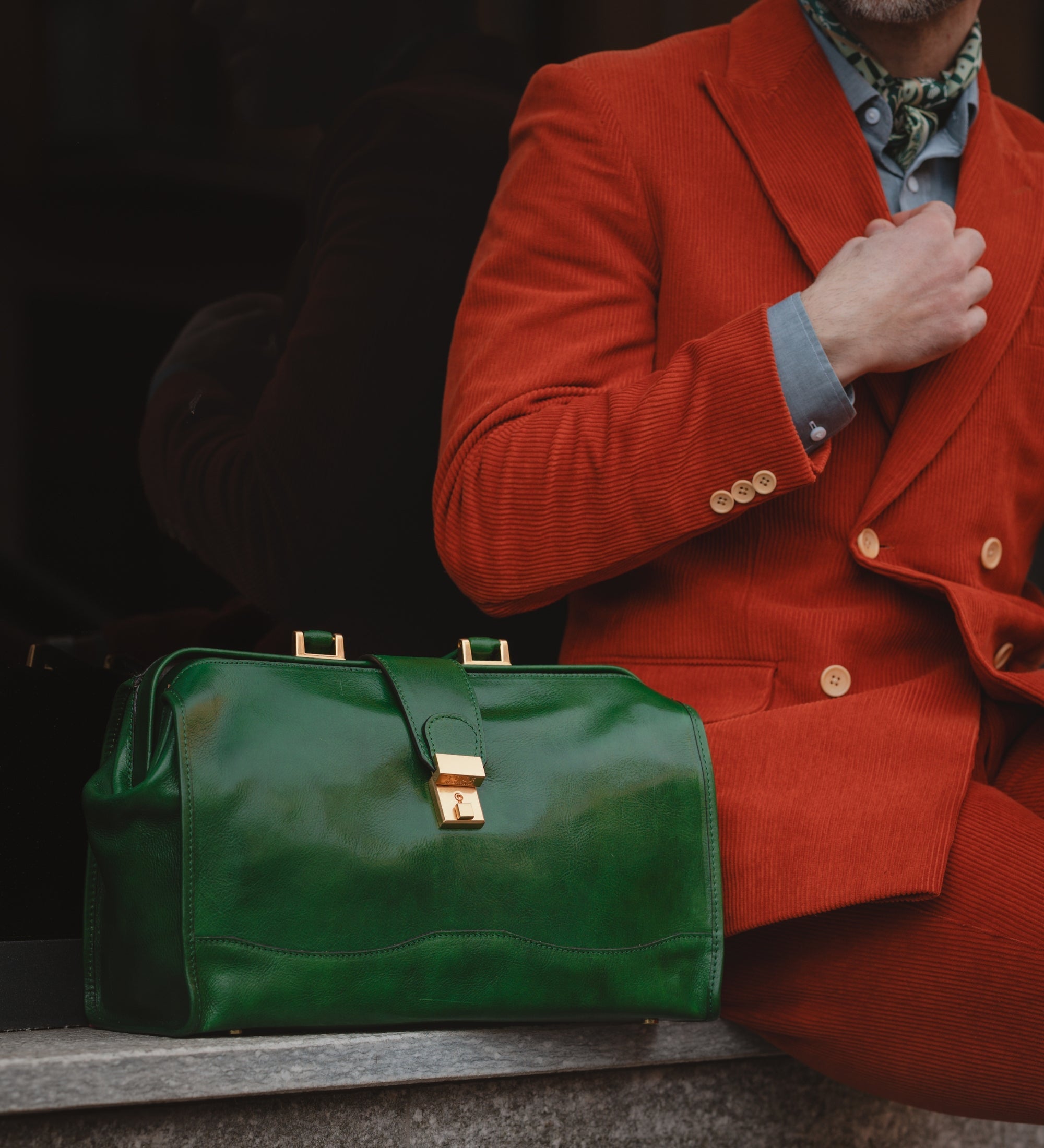 Petit sac de docteur en cuir David Copperfield