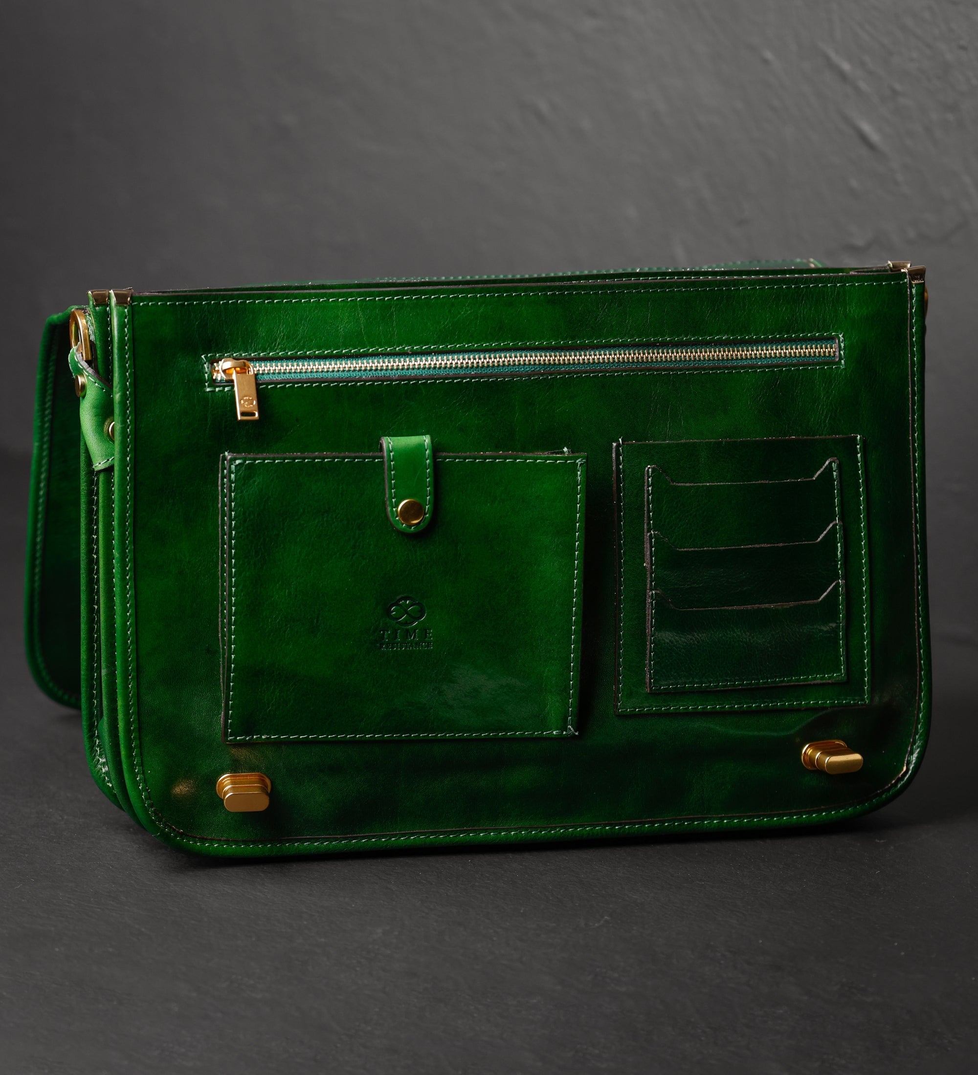 Sacoche pour ordinateur portable en cuir Illusions