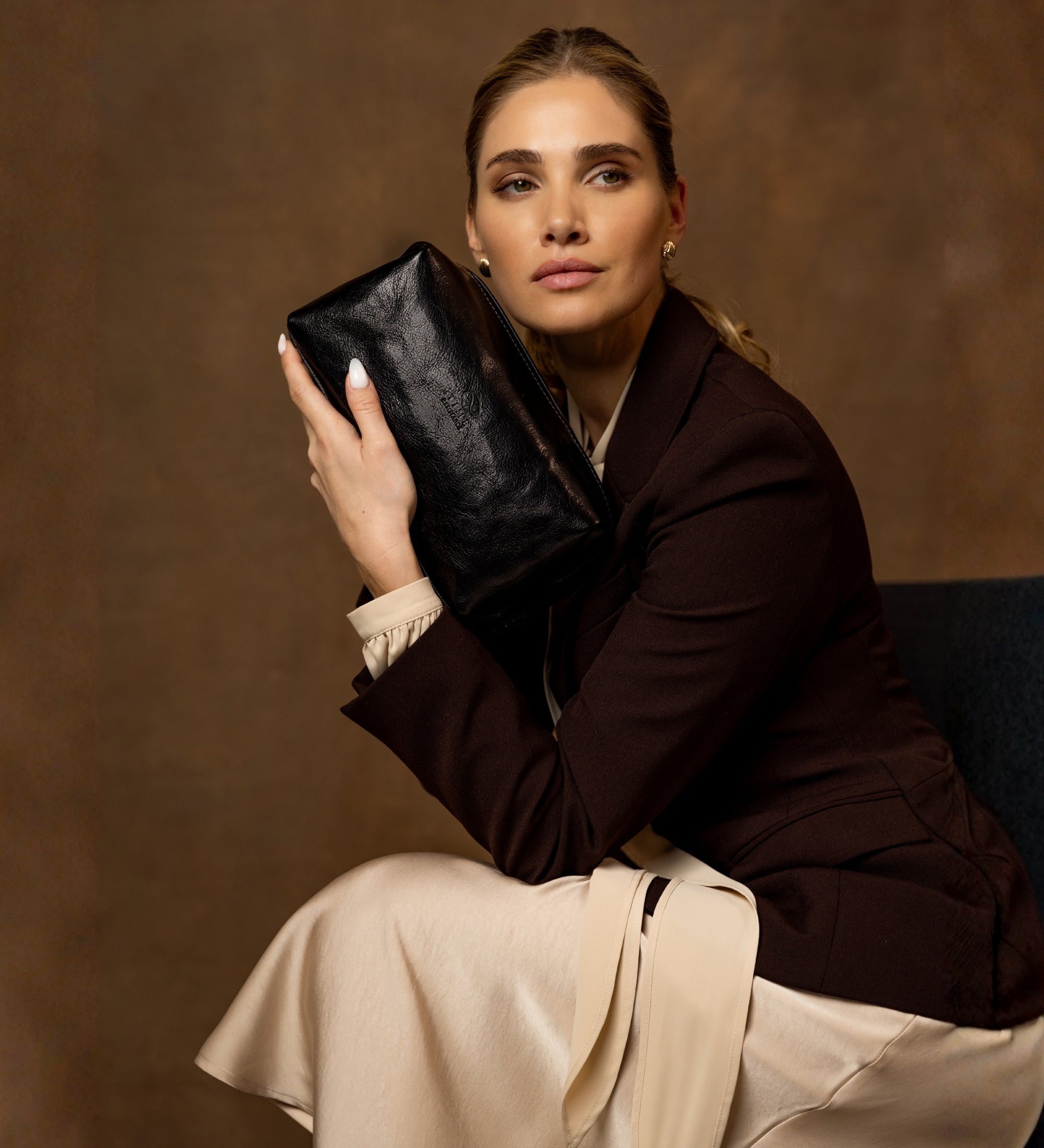 Trousse de toilette en cuir pour femme Four Past Midnight