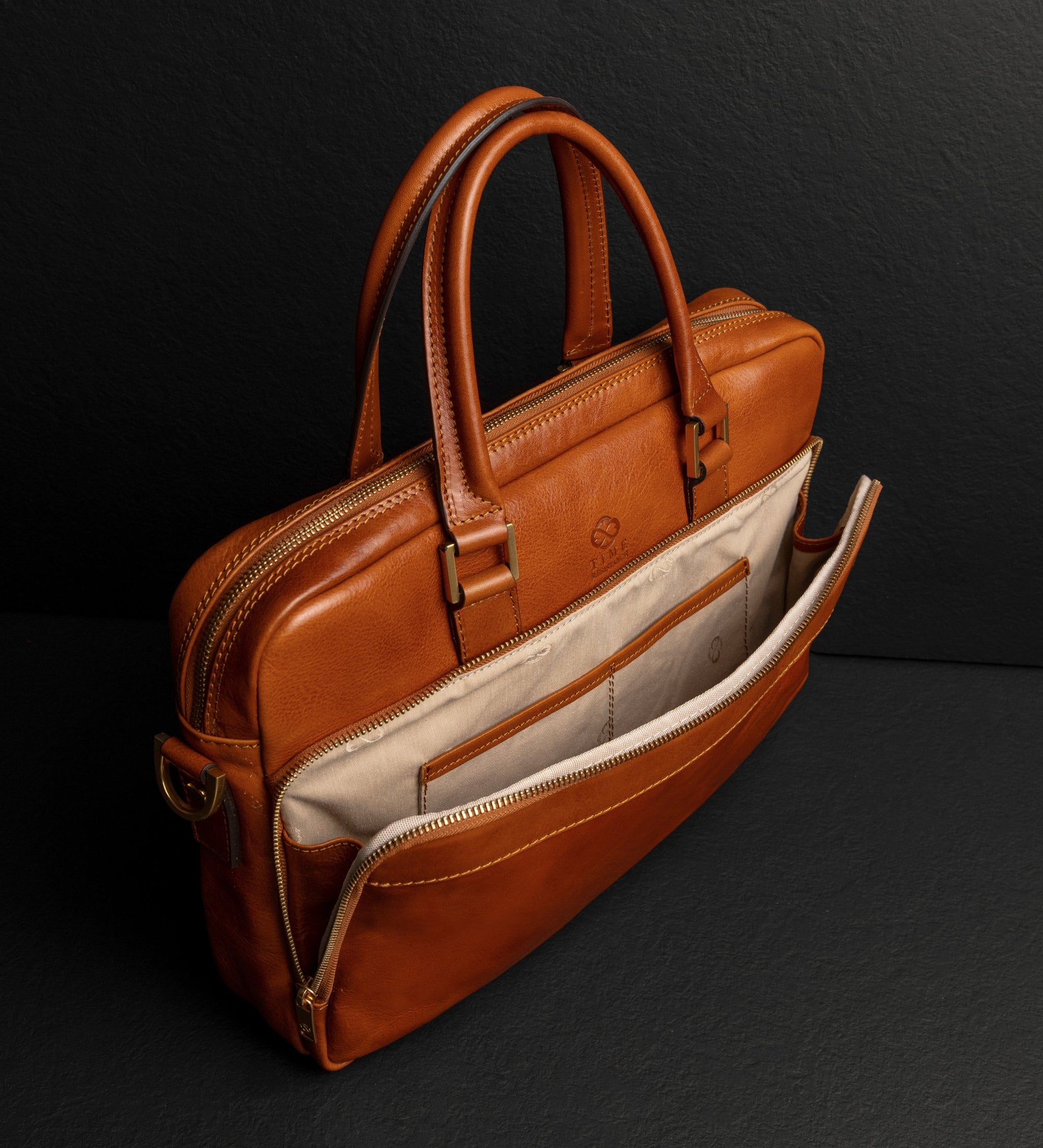 Sacoche pour ordinateur portable en cuir Orlando