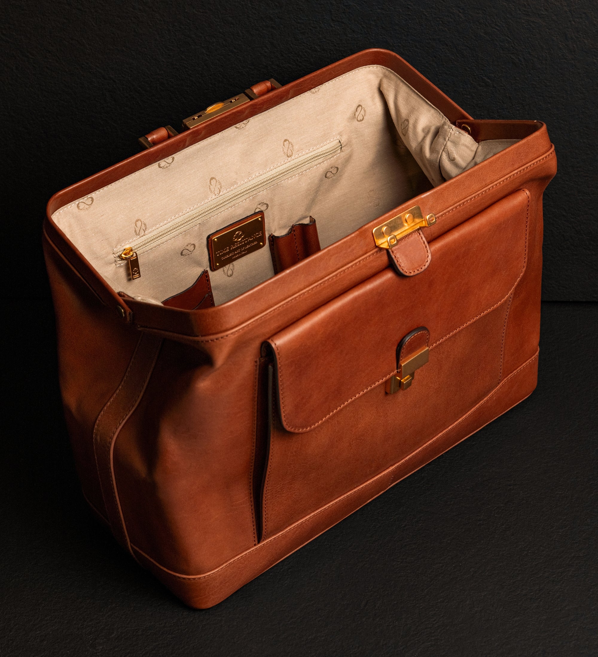 Grand sac de docteur en cuir italien pour femme Hamlet