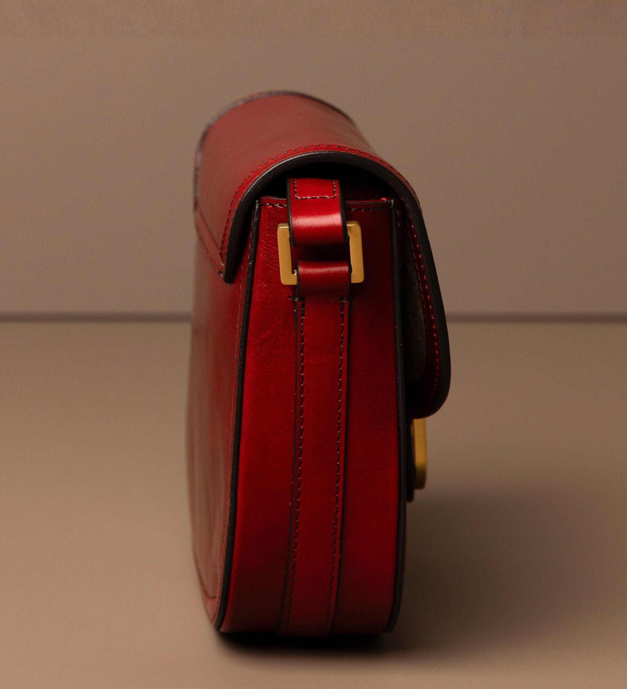 Sac à bandoulière selle en cuir pour femme Villette