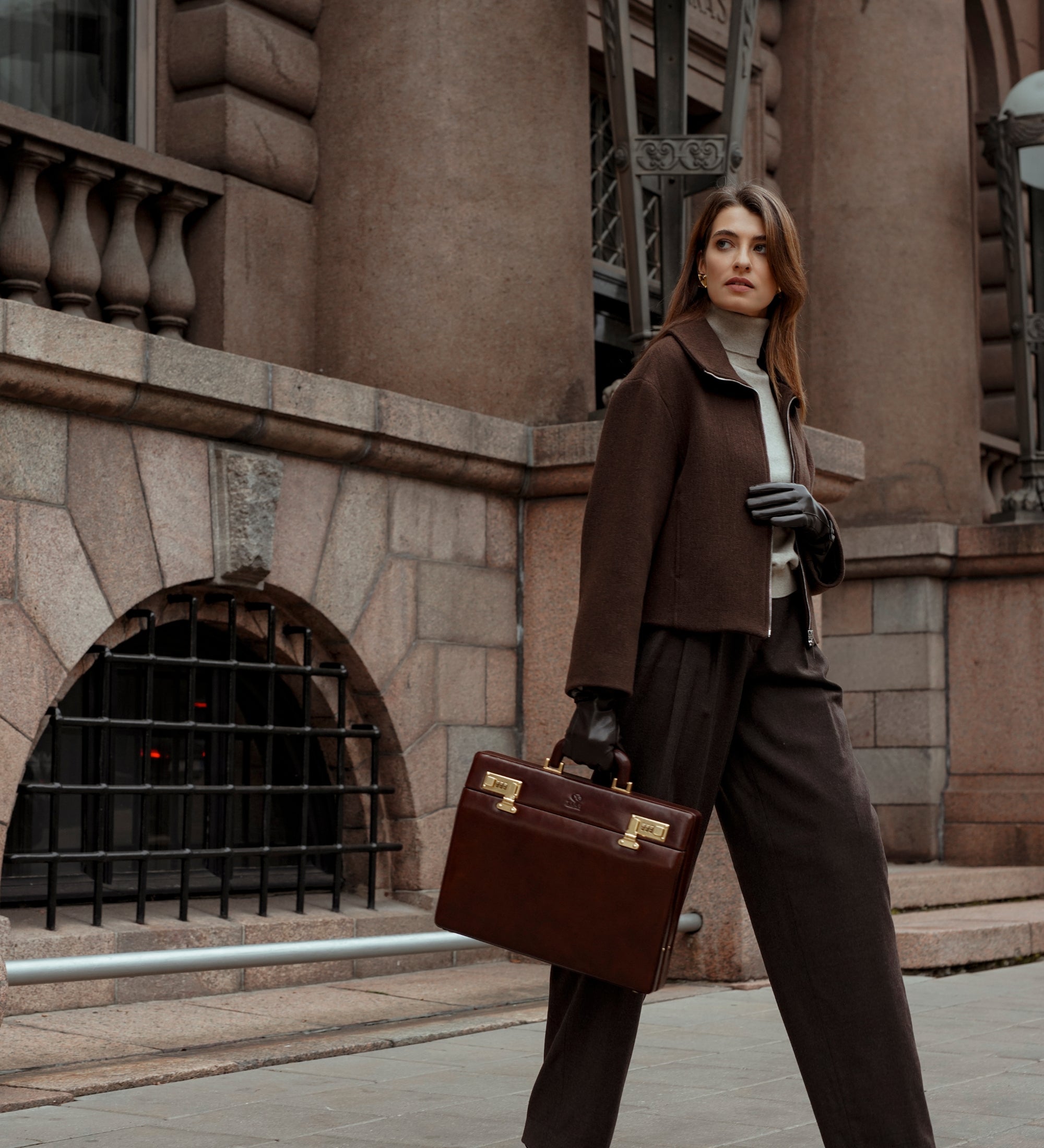 Attaché-case en cuir pour femme Vendetta