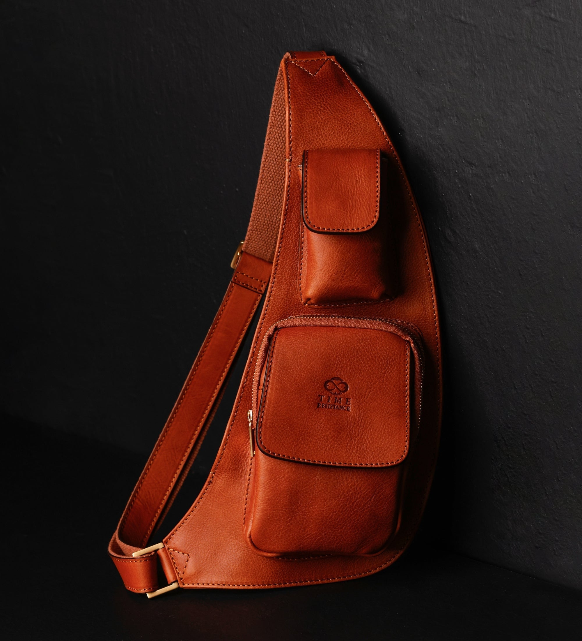 Sac à bandoulière en cuir The Monk