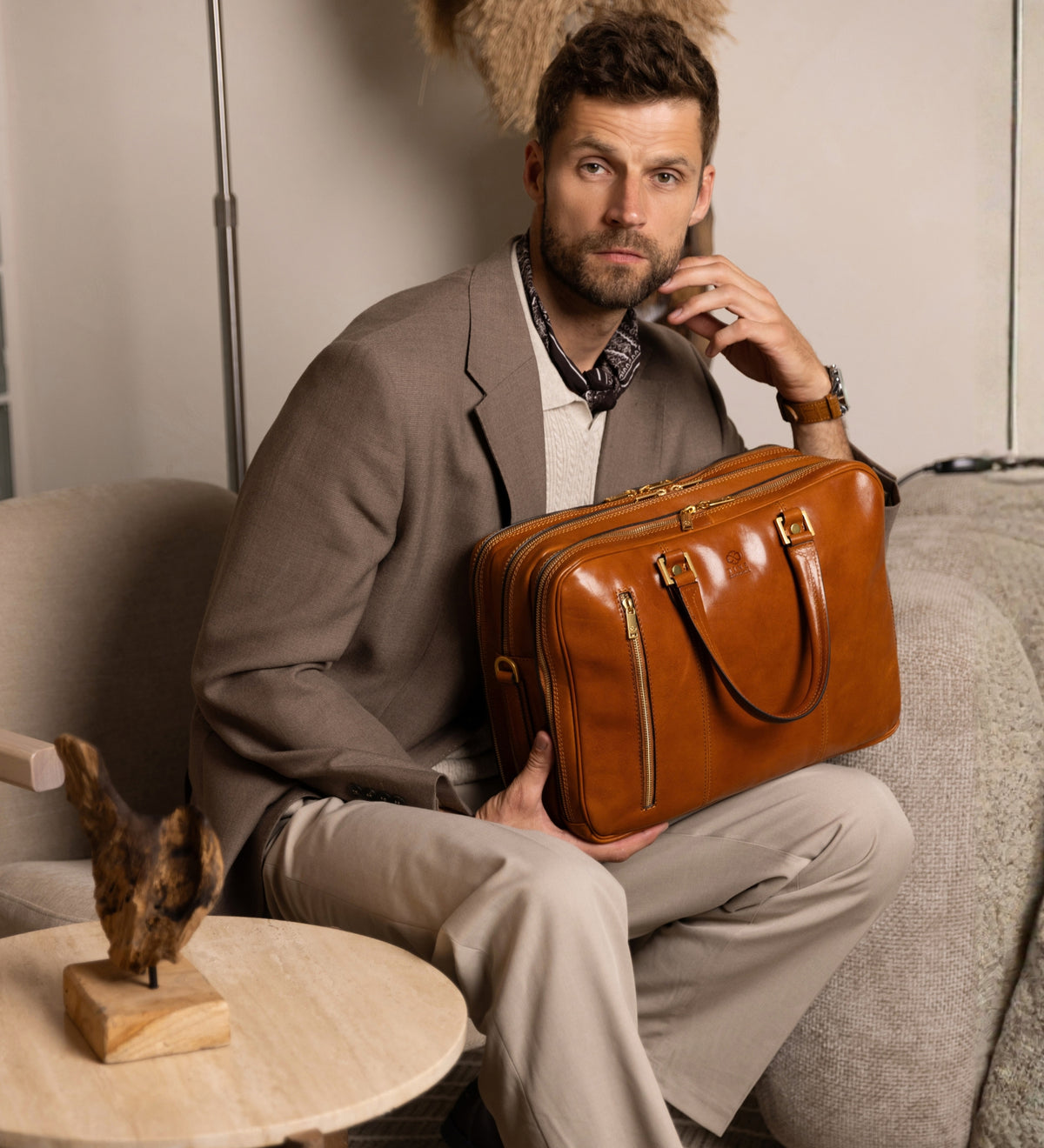 Sac à dos-mallette convertible en cuir A Farewell to Arms