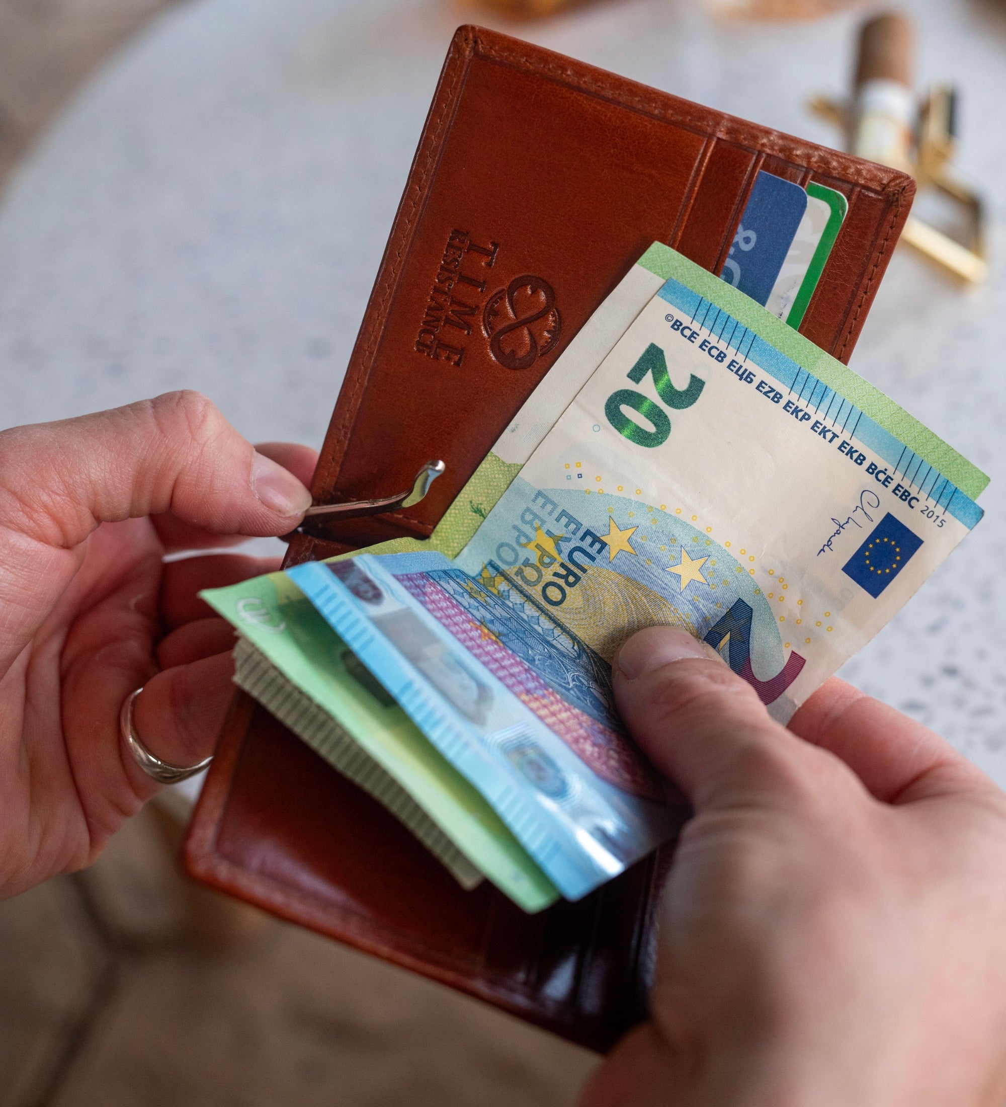 Portefeuille Pince à Billets en Cuir The Outsider