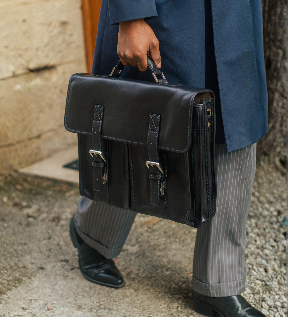 Cartable en cuir The Time Machine