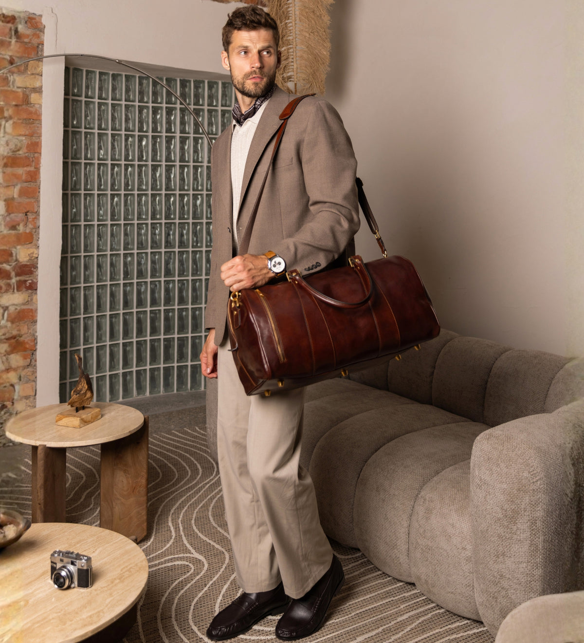 Sac de voyage en cuir Wise Children