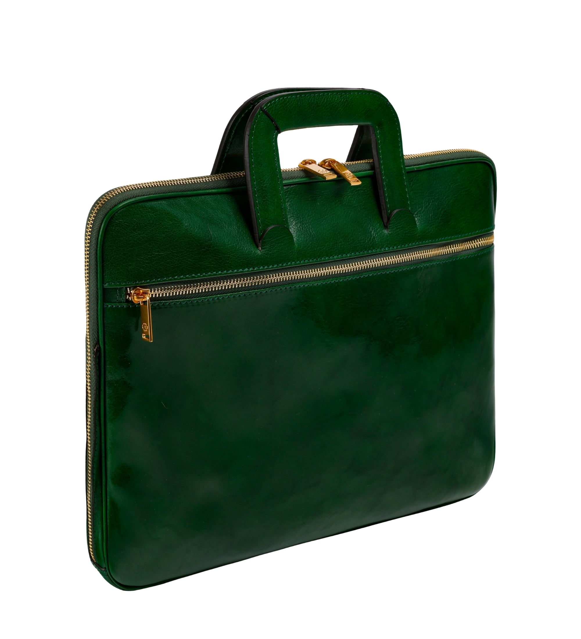 Sacoche pour ordinateur portable en cuir pour femme Brave New World